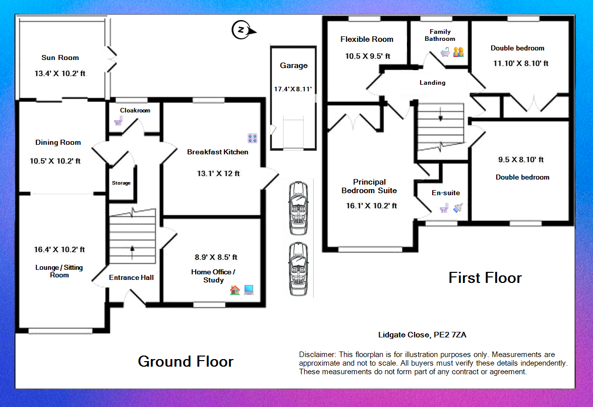 12, Lidgate Close, Orton Longueville, Peterborough, Lidgate Close, Orton Longueville, Peterborough, Peterborough floorplan