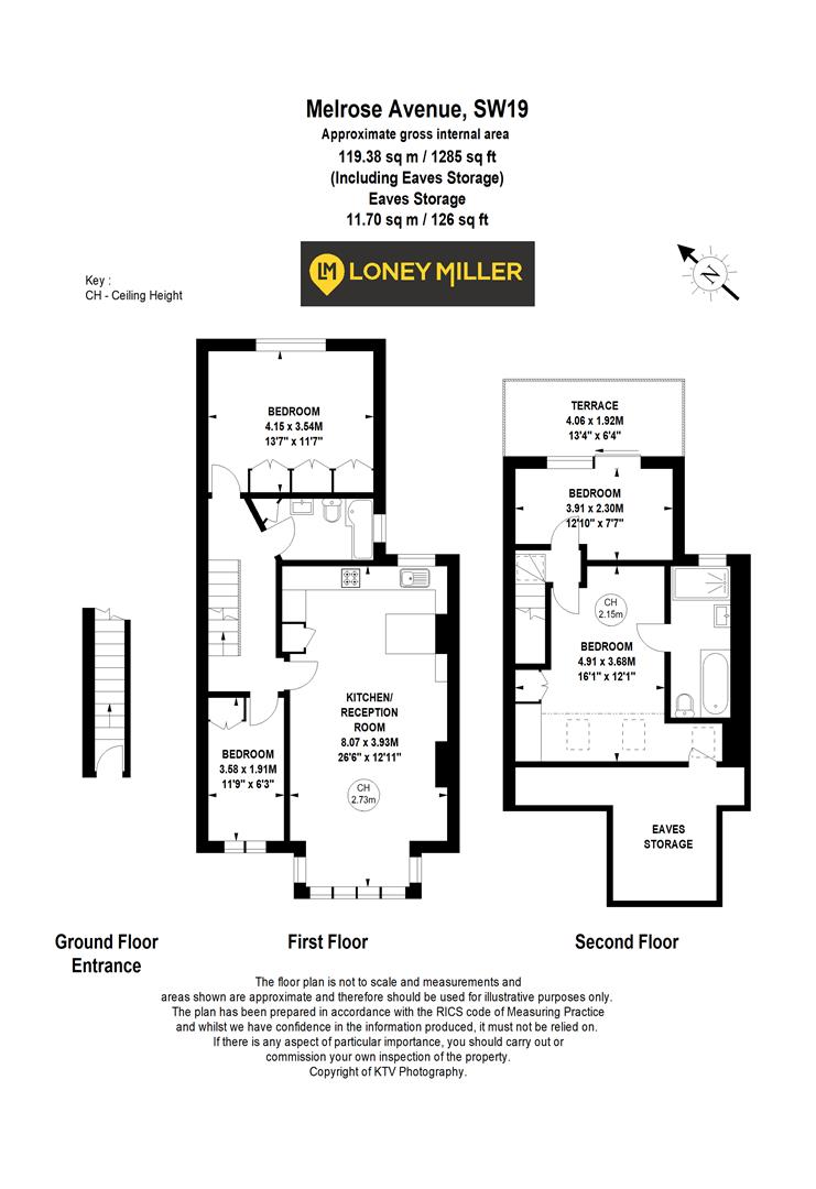 Top Floor, 42, Melrose Avenue, London floorplan