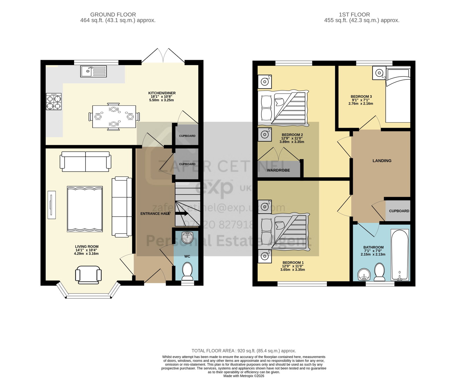 50, Dewberry Close, Cheltenham floorplan