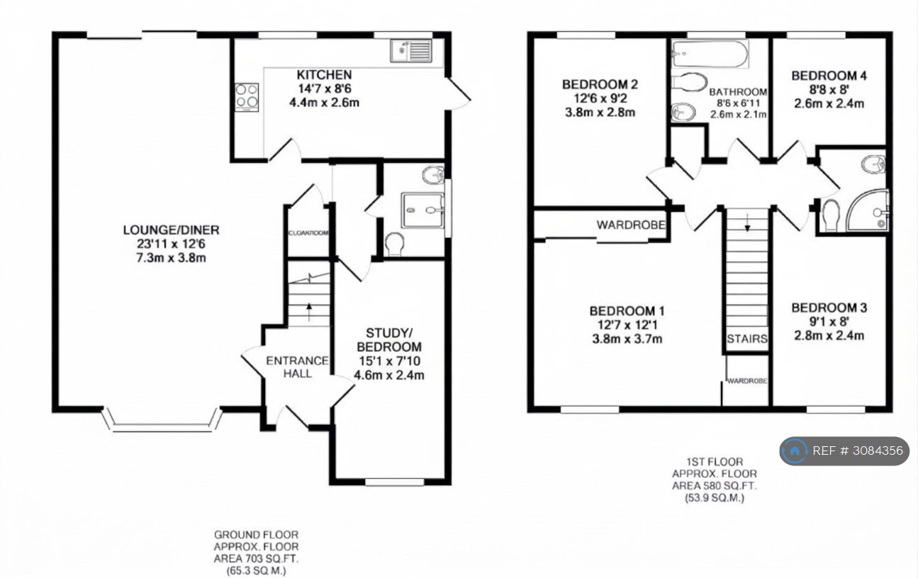 Lower Earley, Reading floorplan