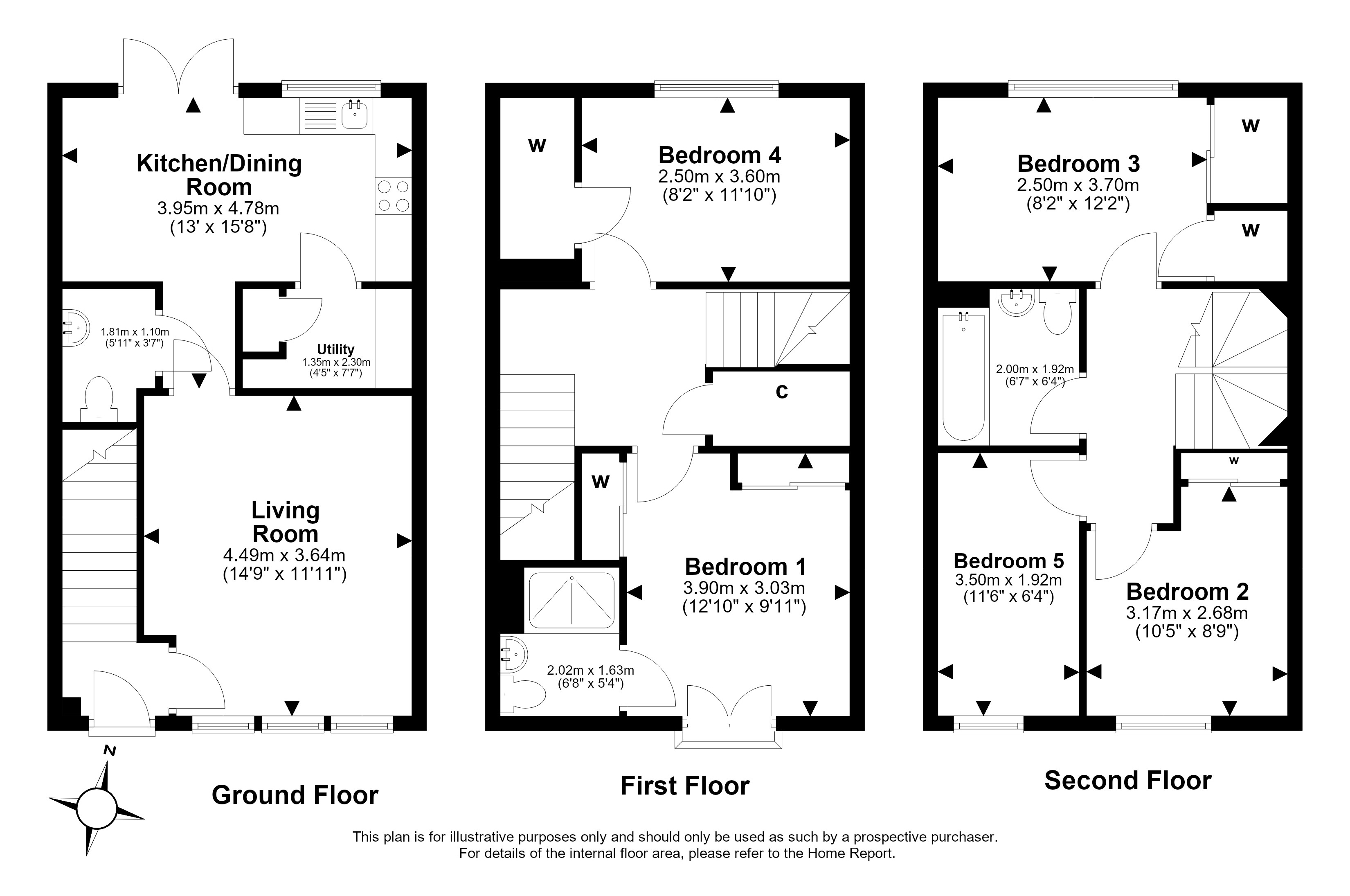 16, South Chesters Medway, Bonnyrigg floorplan