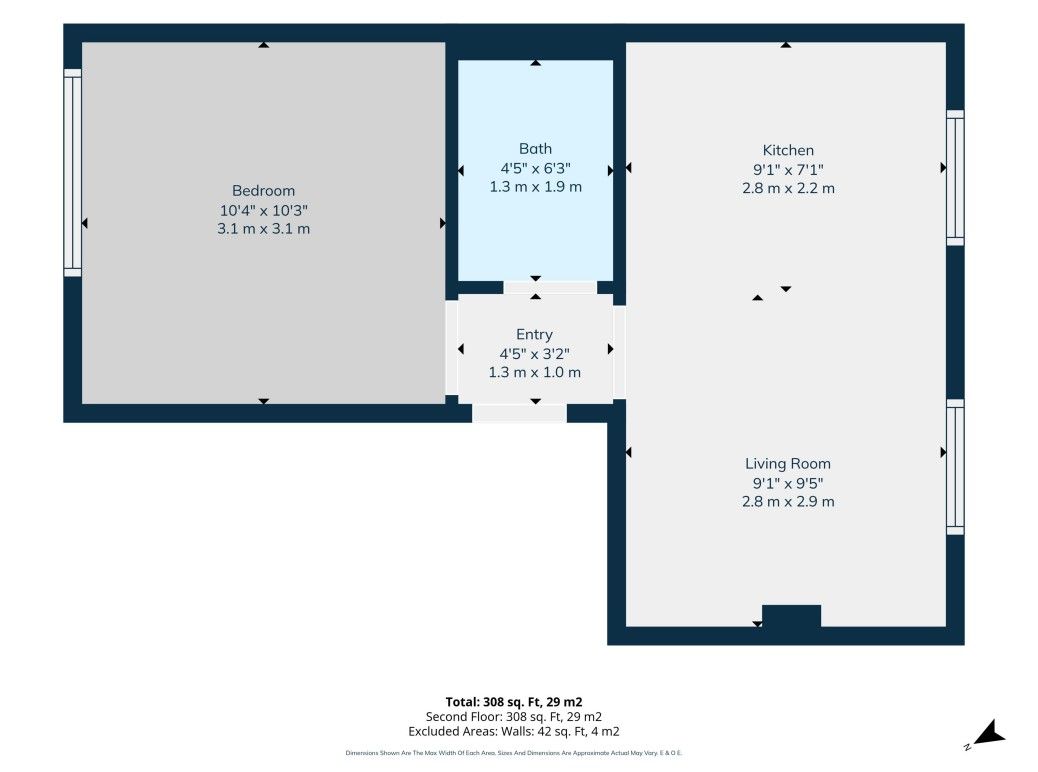 Flat C, 69 Blackstock Road, London floorplan
