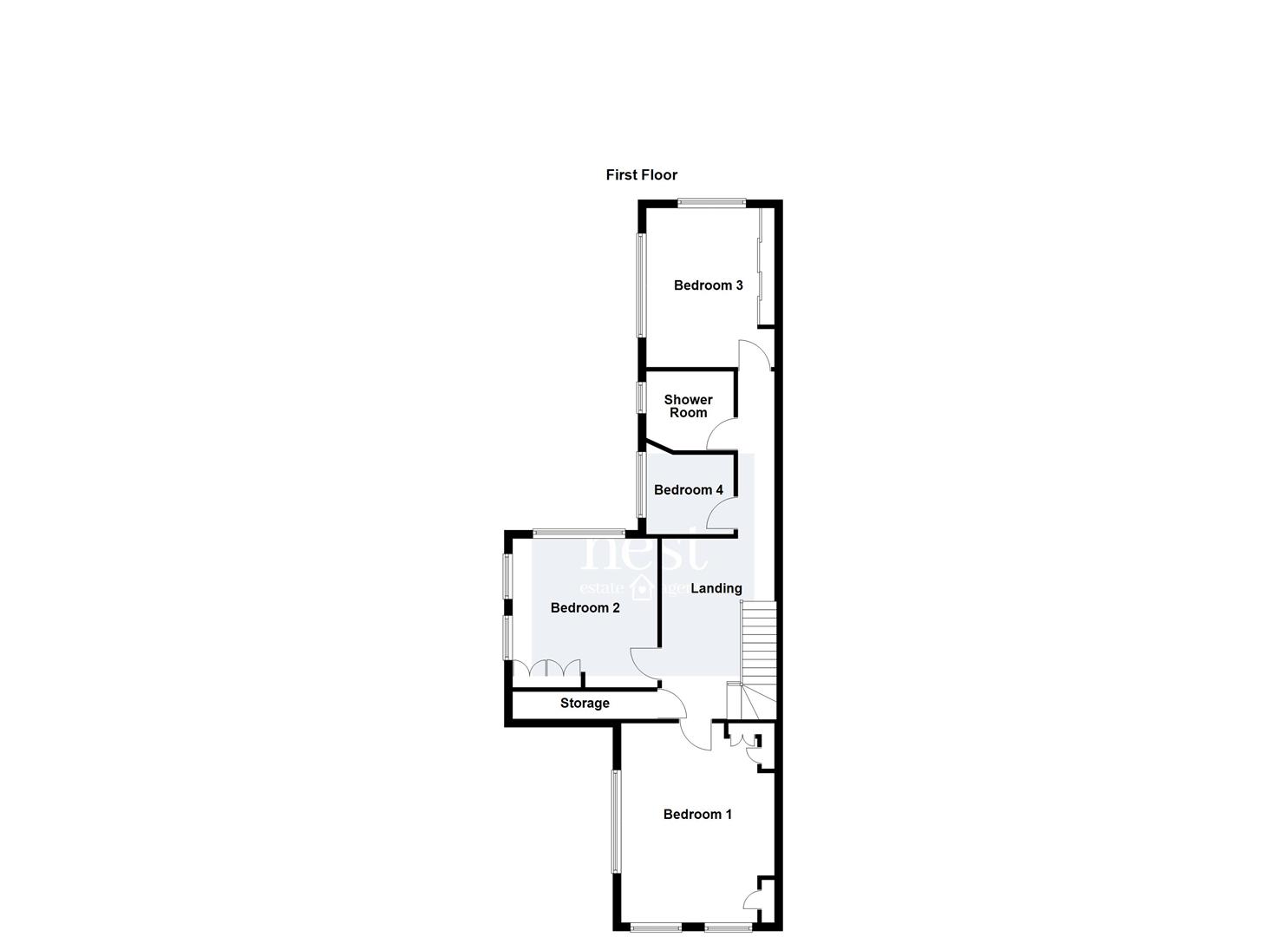 Corner House, 1, Hall Lane, Leicester floorplan