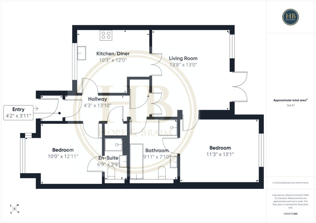 7, Valley View, Sleights floorplan