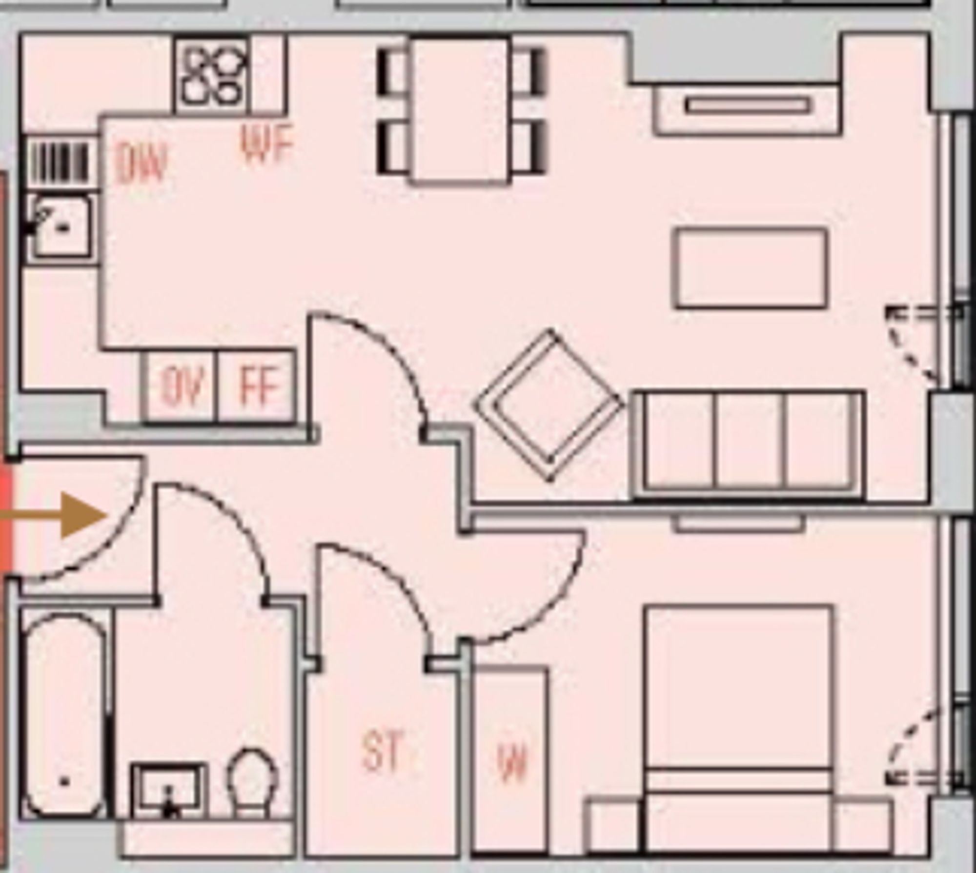 Apt 1405, 12 Bankside Boulevard, Salford floorplan