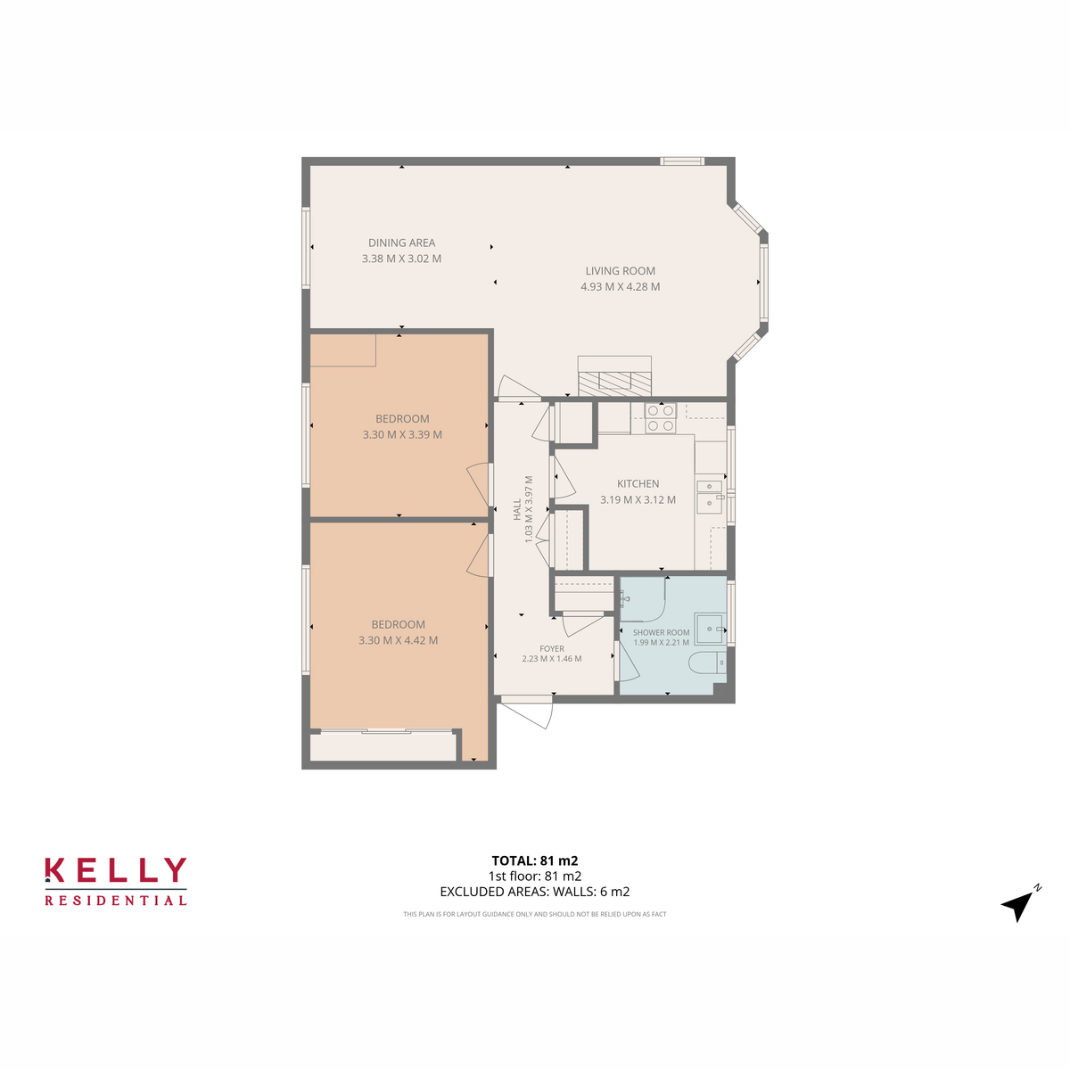 Flat Flat 4, 63, Riverside Road, Glasgow floorplan