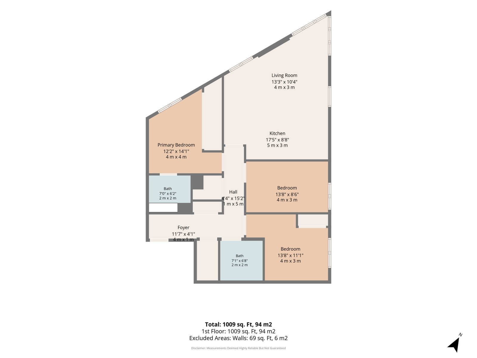 Pinnacle Apartments, 11,Flat 400, Saffron Central Square, Croydon floorplan
