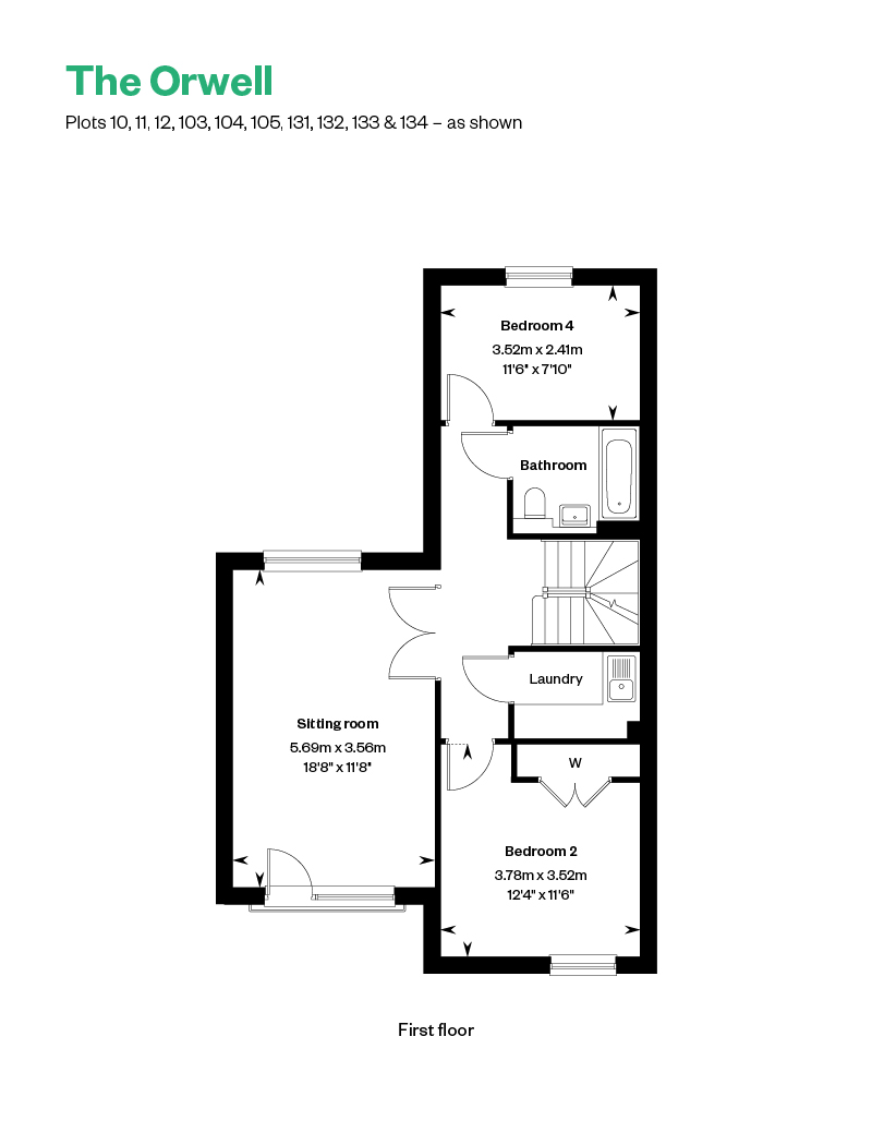 Plot 10 Orwell, Netherhall Gardens,, Worts Causeway, Cambridge floorplan