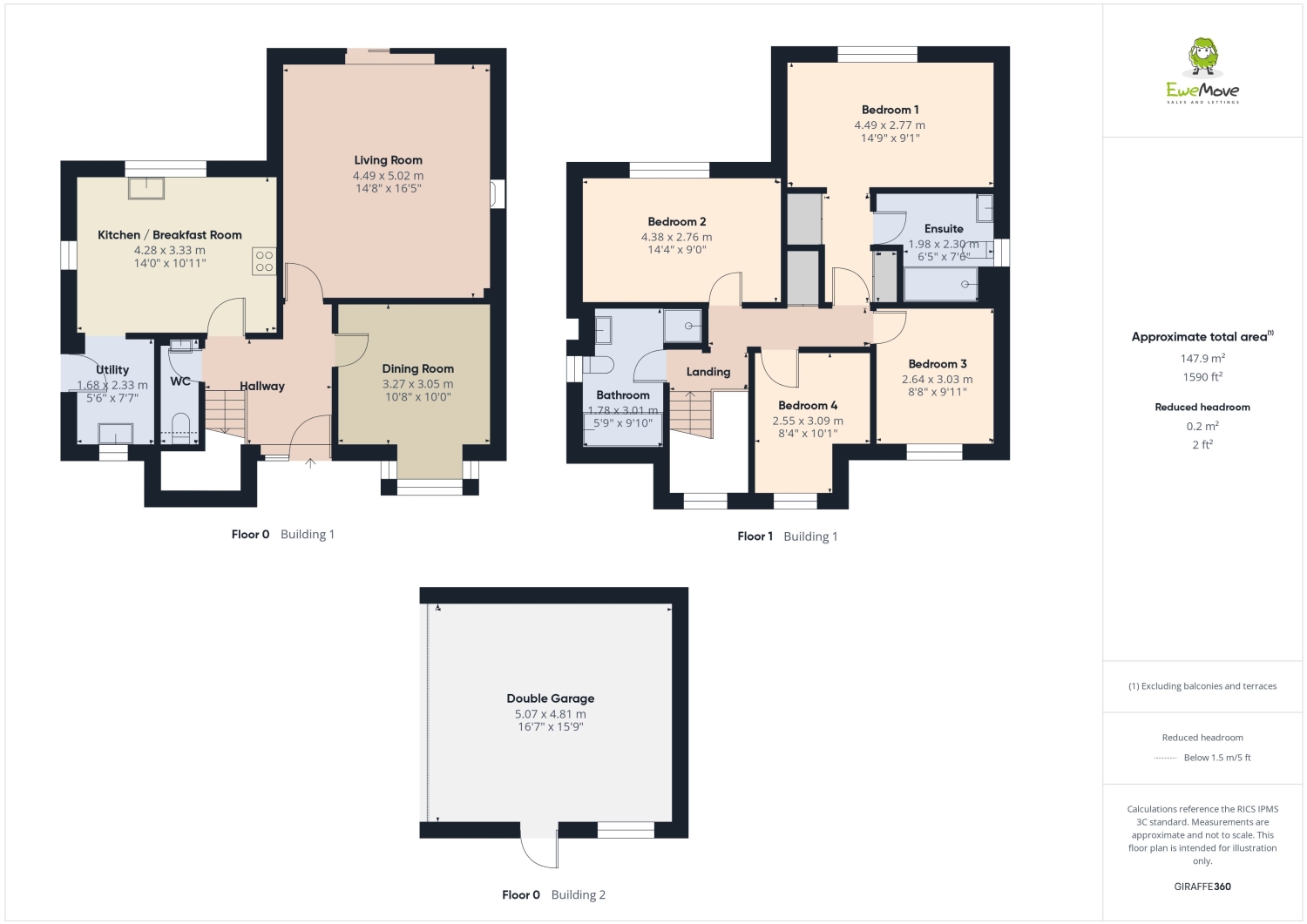 2, Oxendon Court, Leighton Buzzard floorplan