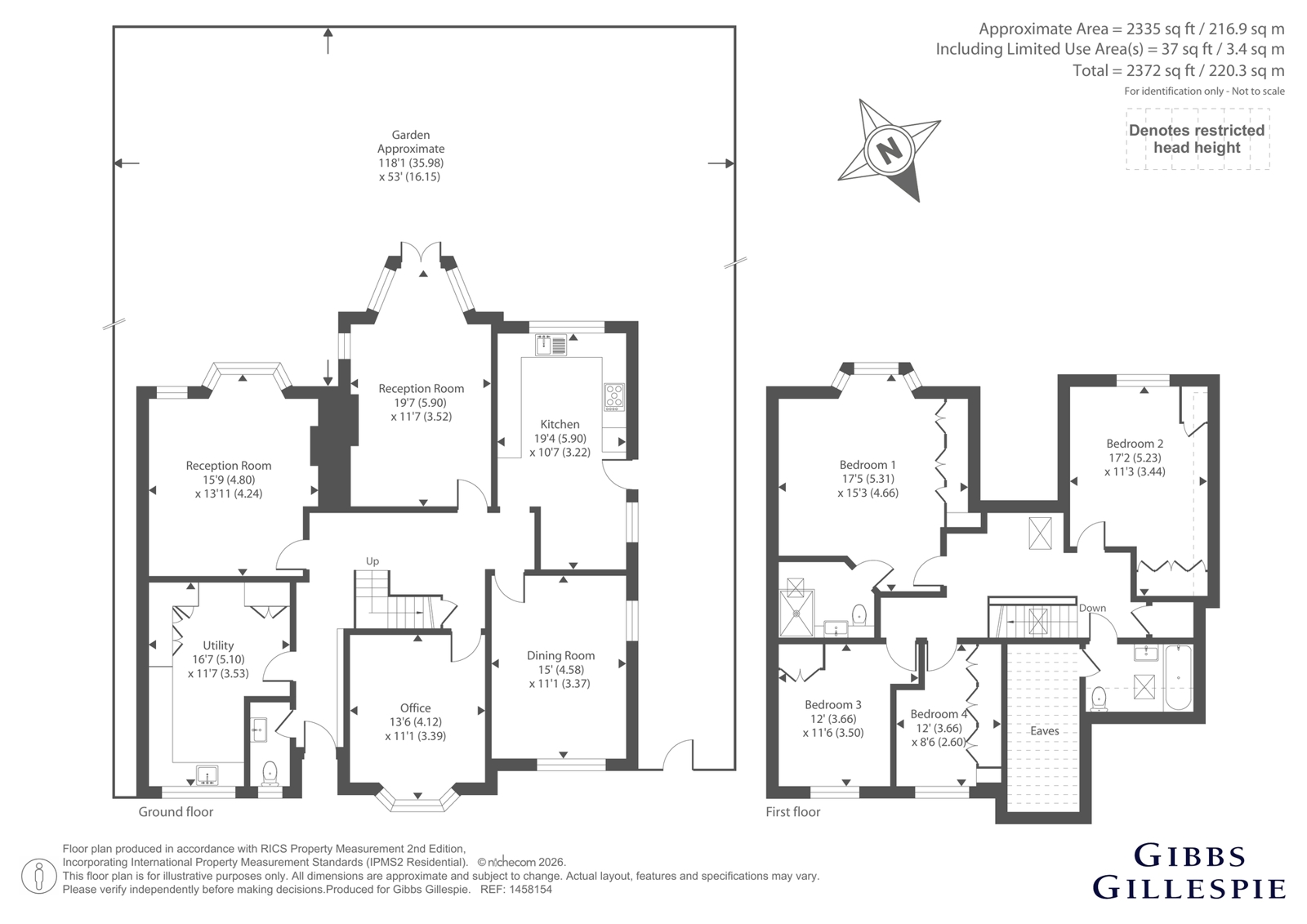 56, Woodwaye, Hertfordshire floorplan