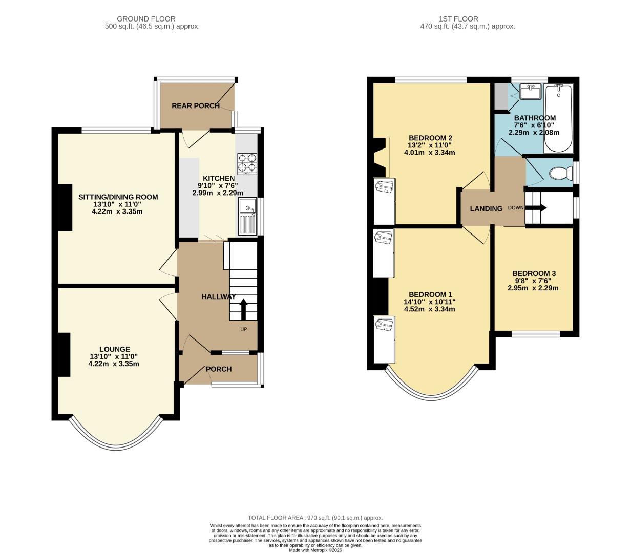 48, Kensington Road, Chorlton floorplan