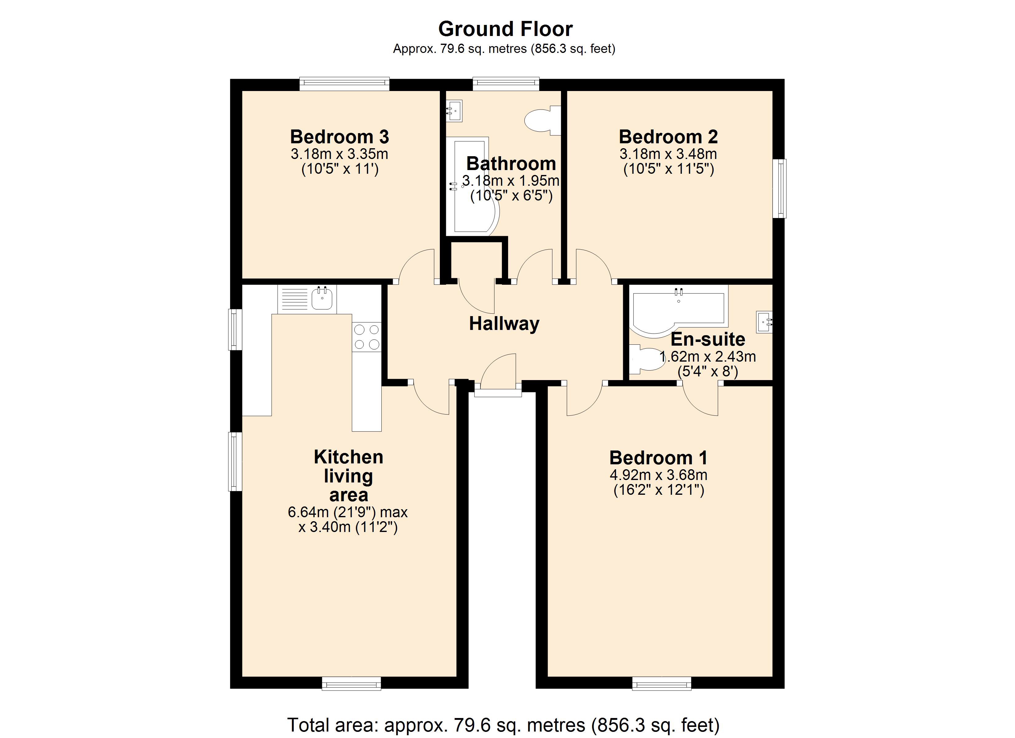 3 Bedrooms Block of flats for sale in Millfield Lane, York YO10