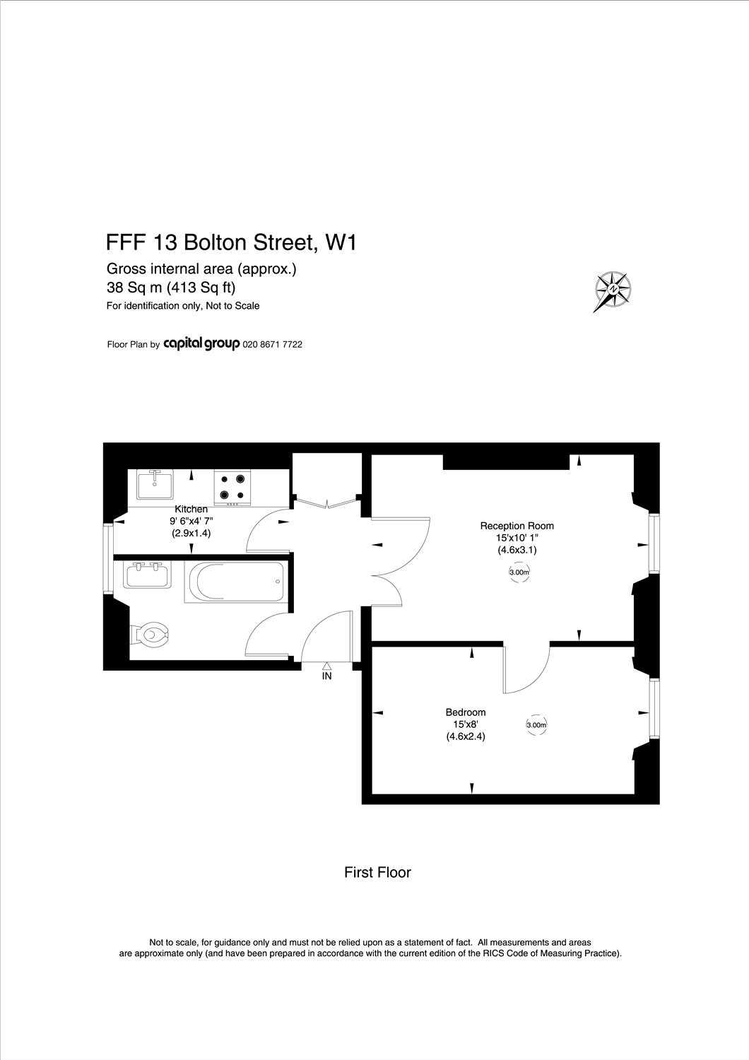 1 Bedrooms Flat to rent in Bolton Street, Mayfair, London W1J