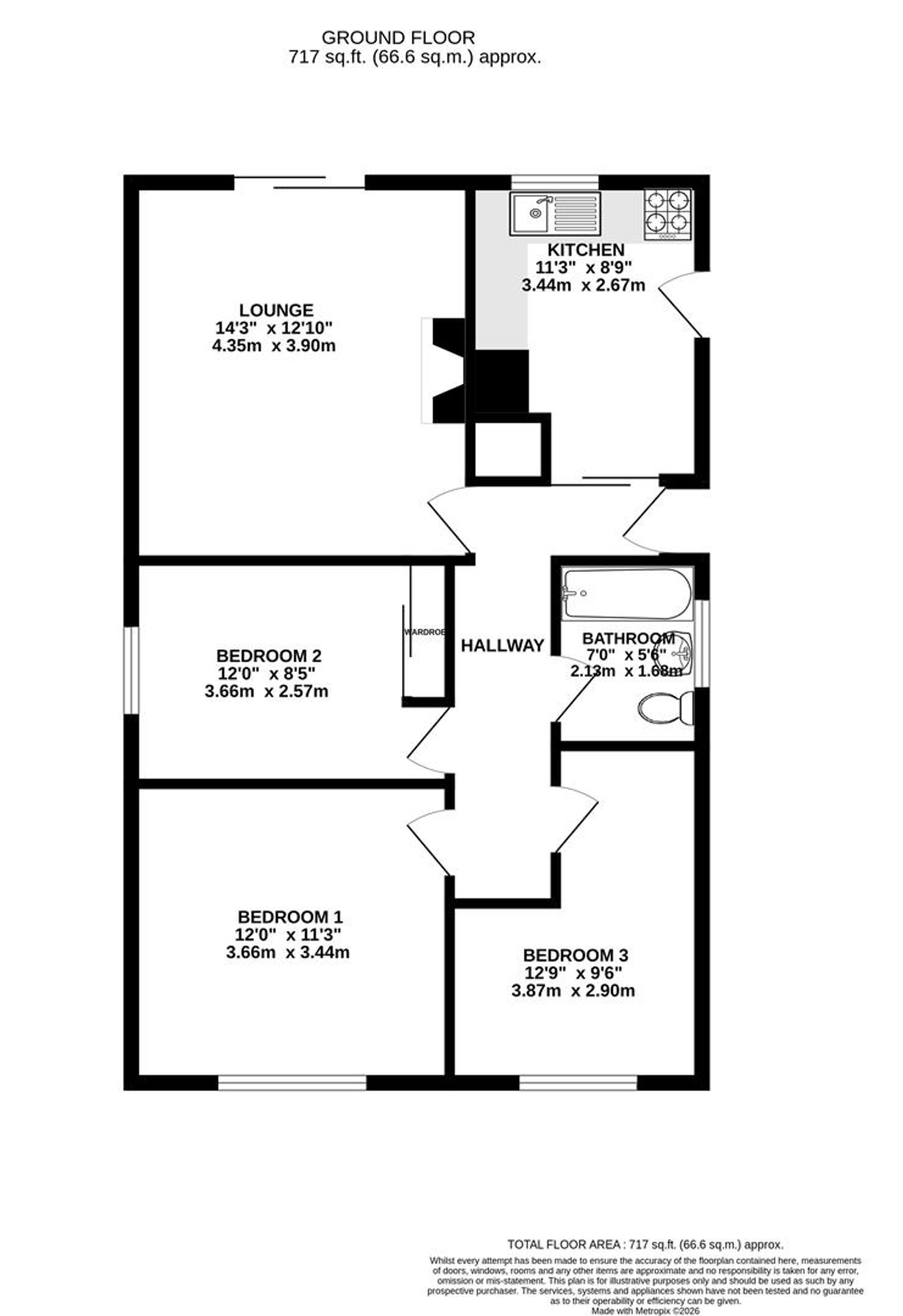 59 Elliott Drive, Chesterfield floorplan