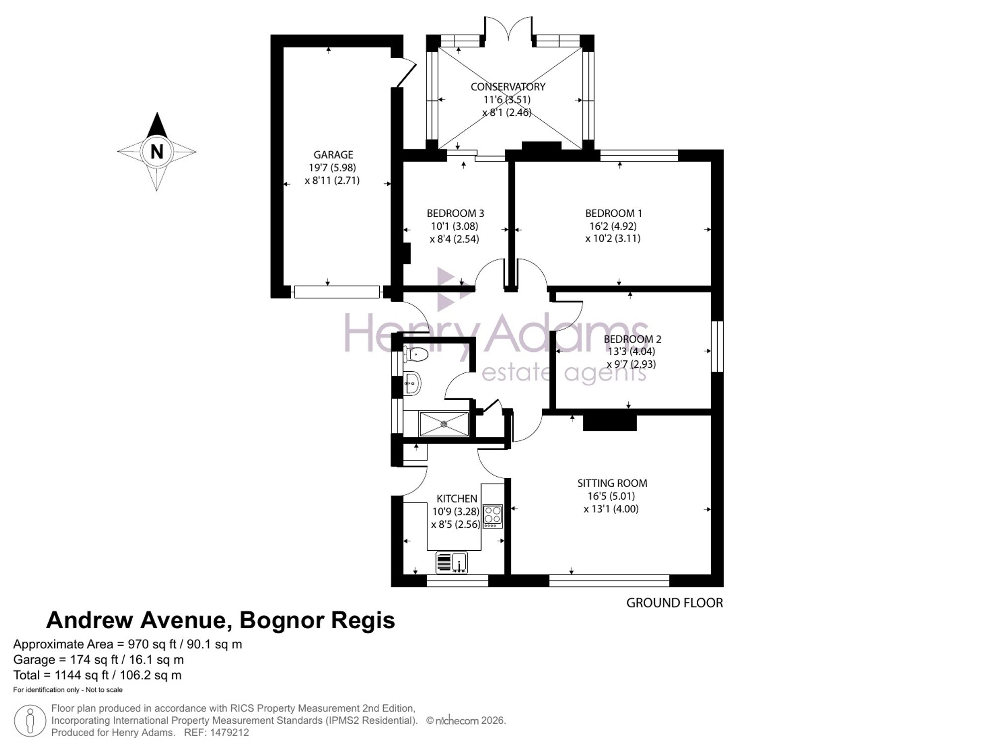 11 Andrew Avenue, Bognor Regis floorplan