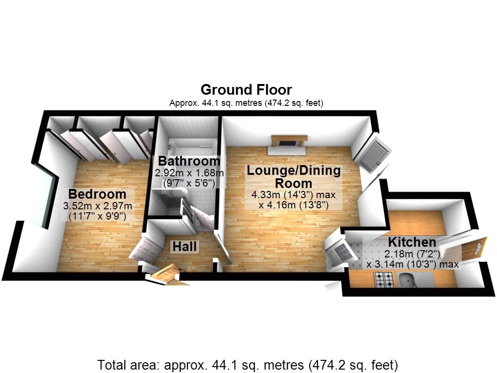3B, The Parade, Epsom floorplan