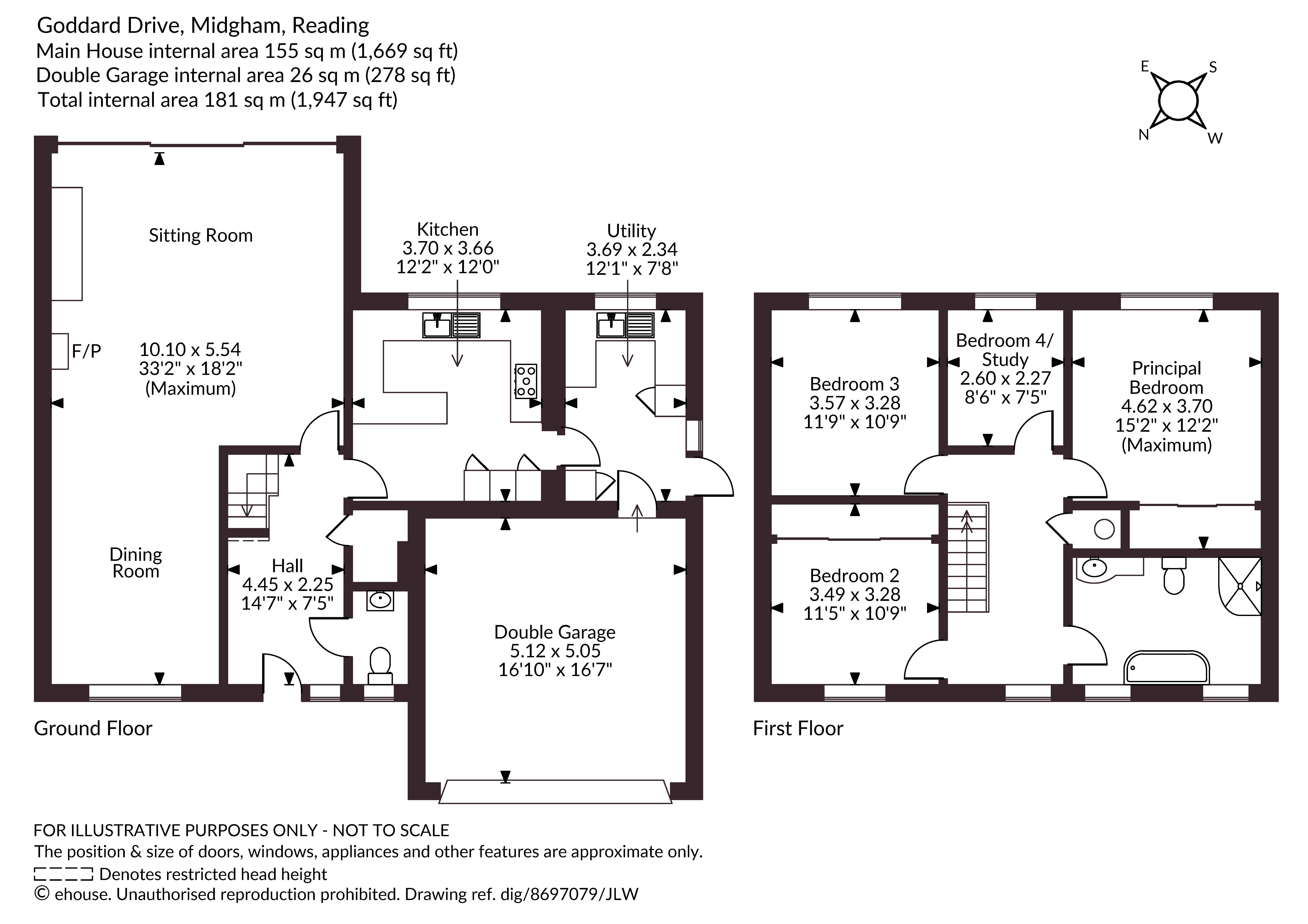 3, Goddard Drive, Reading floorplan