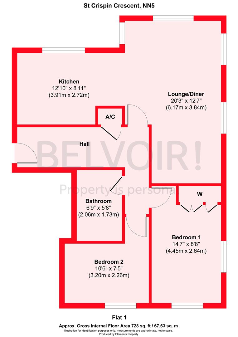 40, St. Crispin Crescent, Northampton floorplan