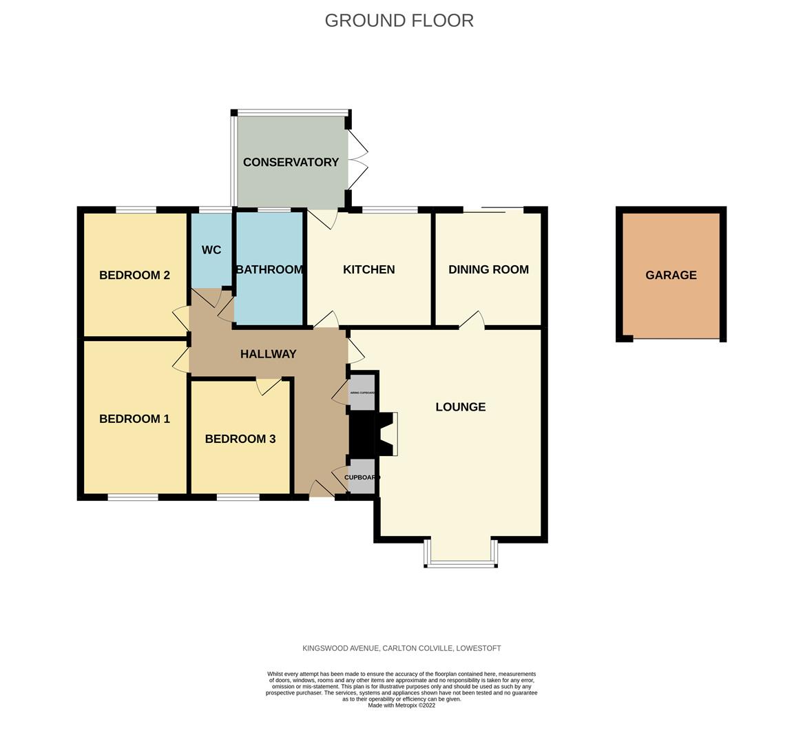Kingswood Avenue, Carlton Colville, Suffolk NR33, 3 bedroom detached