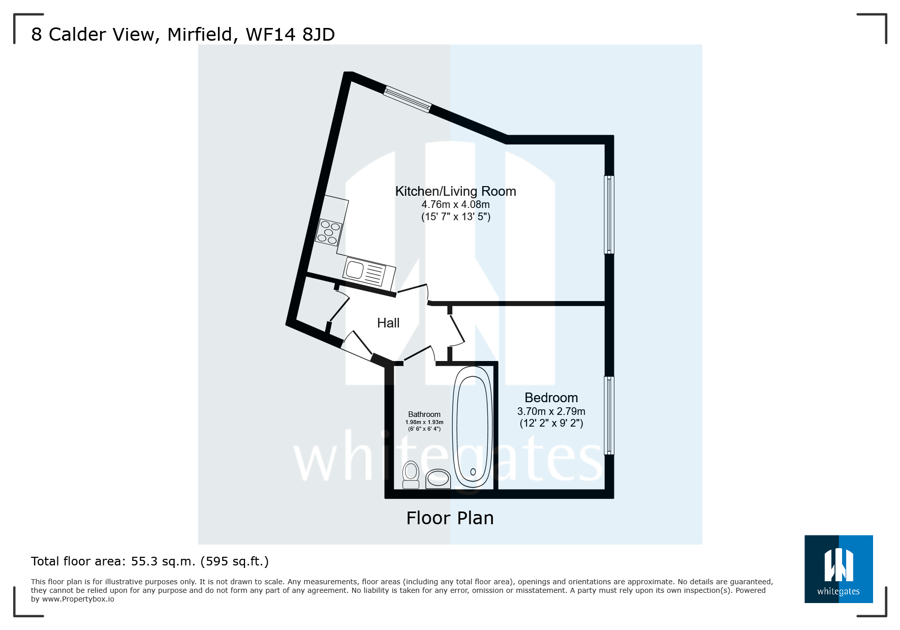 8, Calder View, West Yorkshire floorplan