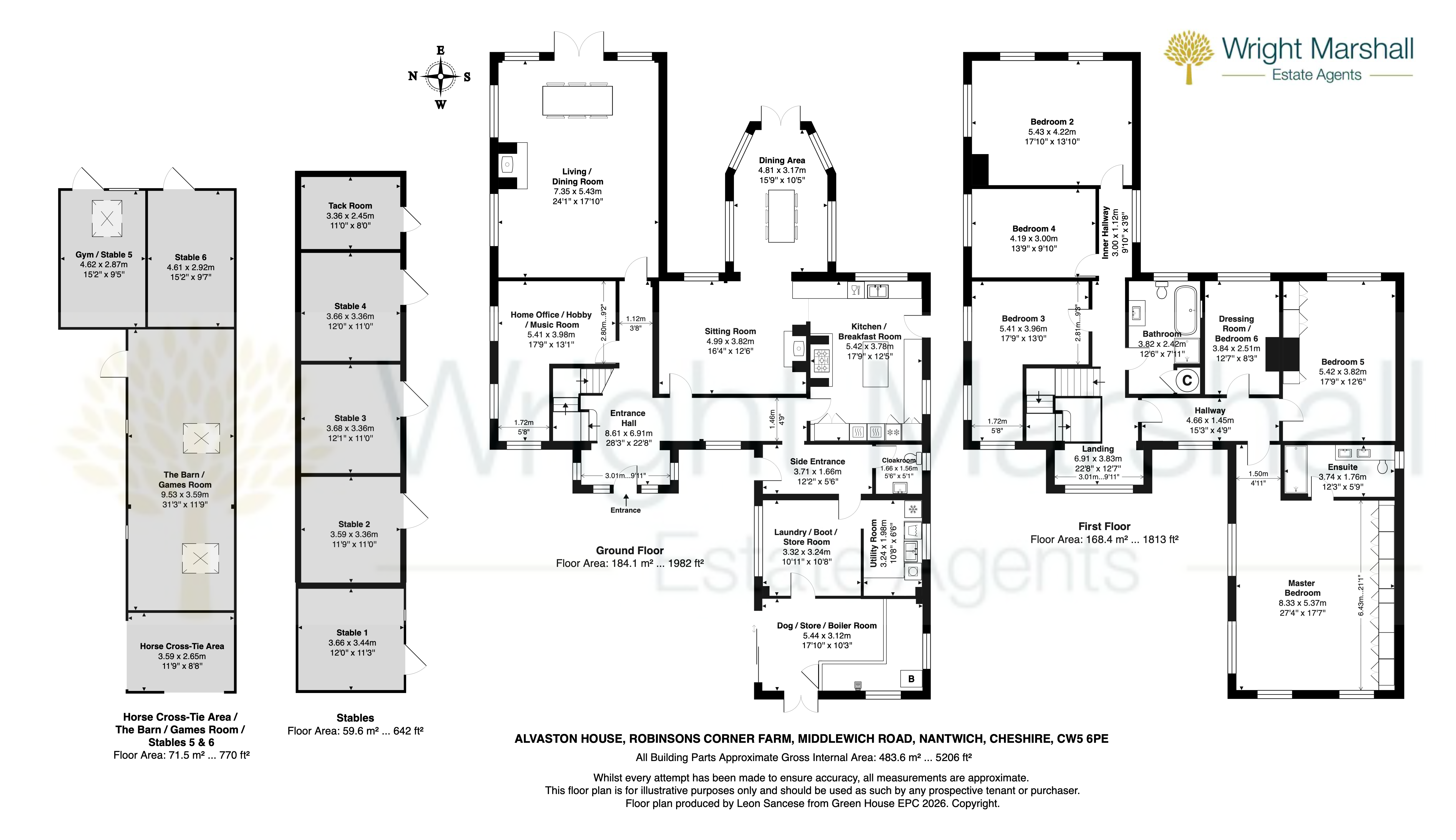 Alvaston House Middlewich Road, Nantwich floorplan
