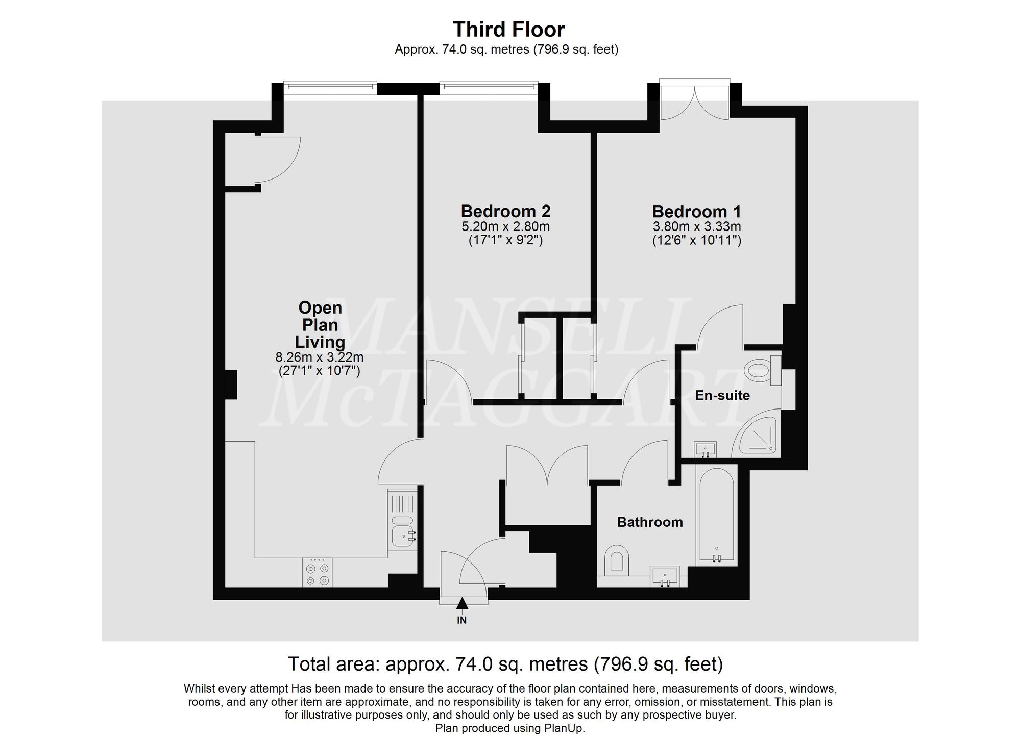 Flat 32, Farringdon House Wood Street, East Grinstead floorplan