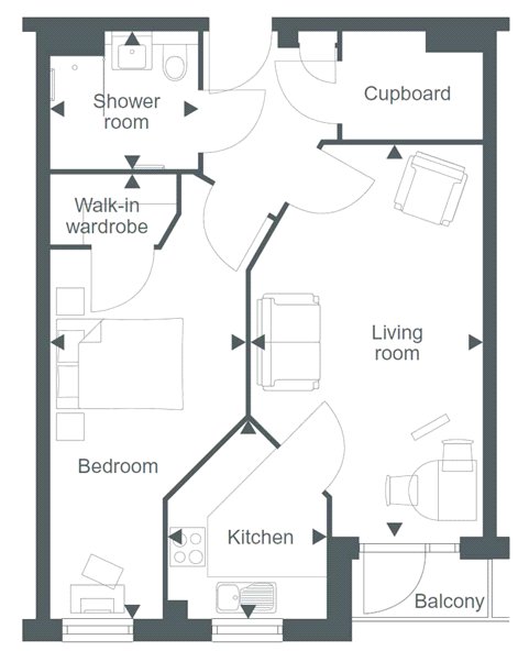 Flat 23, Elgar Place 3-6,, Bridge Avenue, Berkshire floorplan
