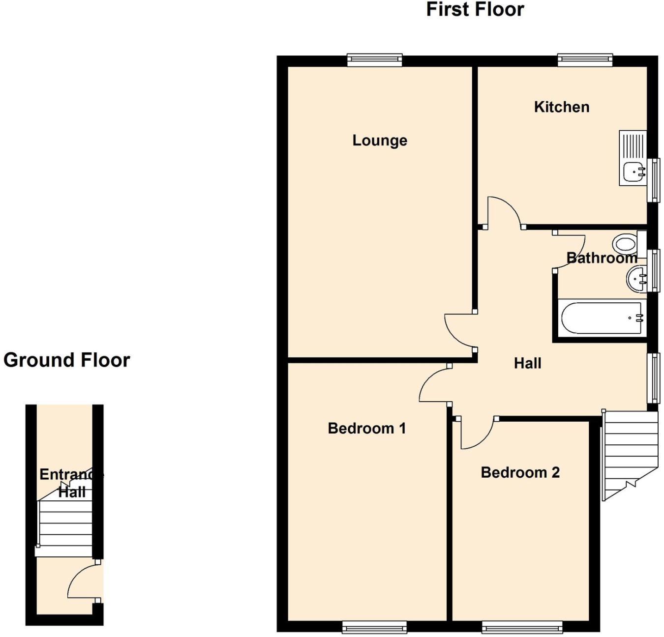 2 Bedrooms Flat for sale in Glebe Way, Whitstable CT5