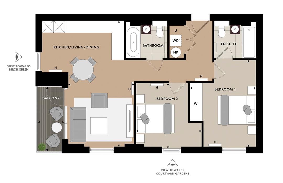 Plot D.9.5, Holly House, Fairfield Avenue, Staines-Upon-Thames floorplan