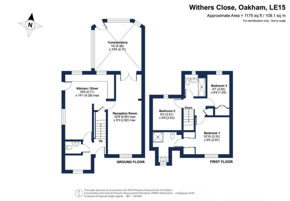 18, Withers Close, Oakham floorplan