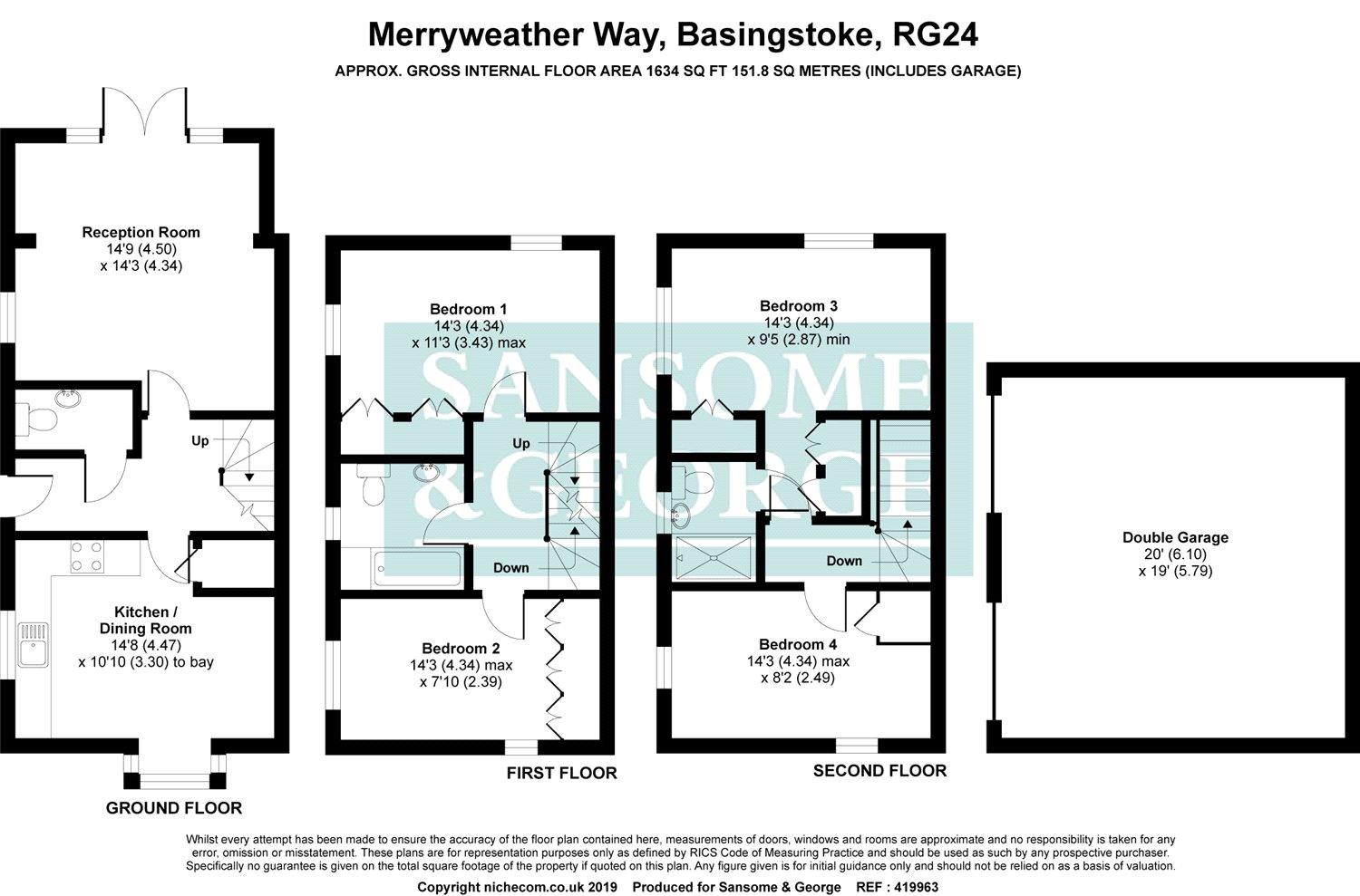 4 Bedrooms Parking/garage for sale in Merryweather Way, Basingstoke, Hampshire RG24