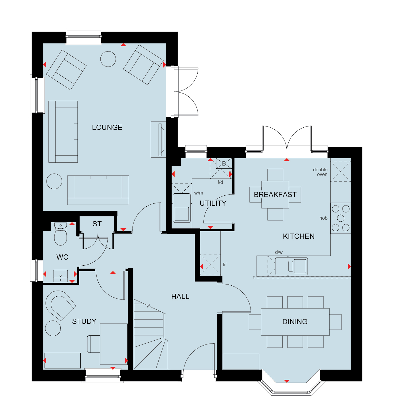 Trenchard Circle, Upper Heyford floorplan