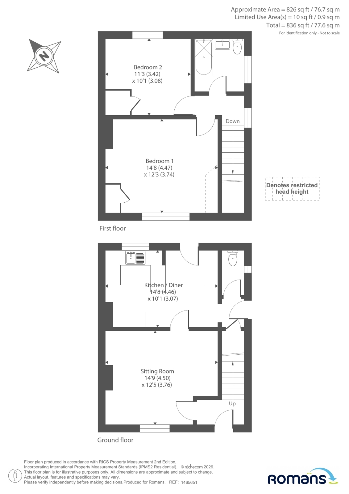 77, Stuart Crescent, Hampshire floorplan