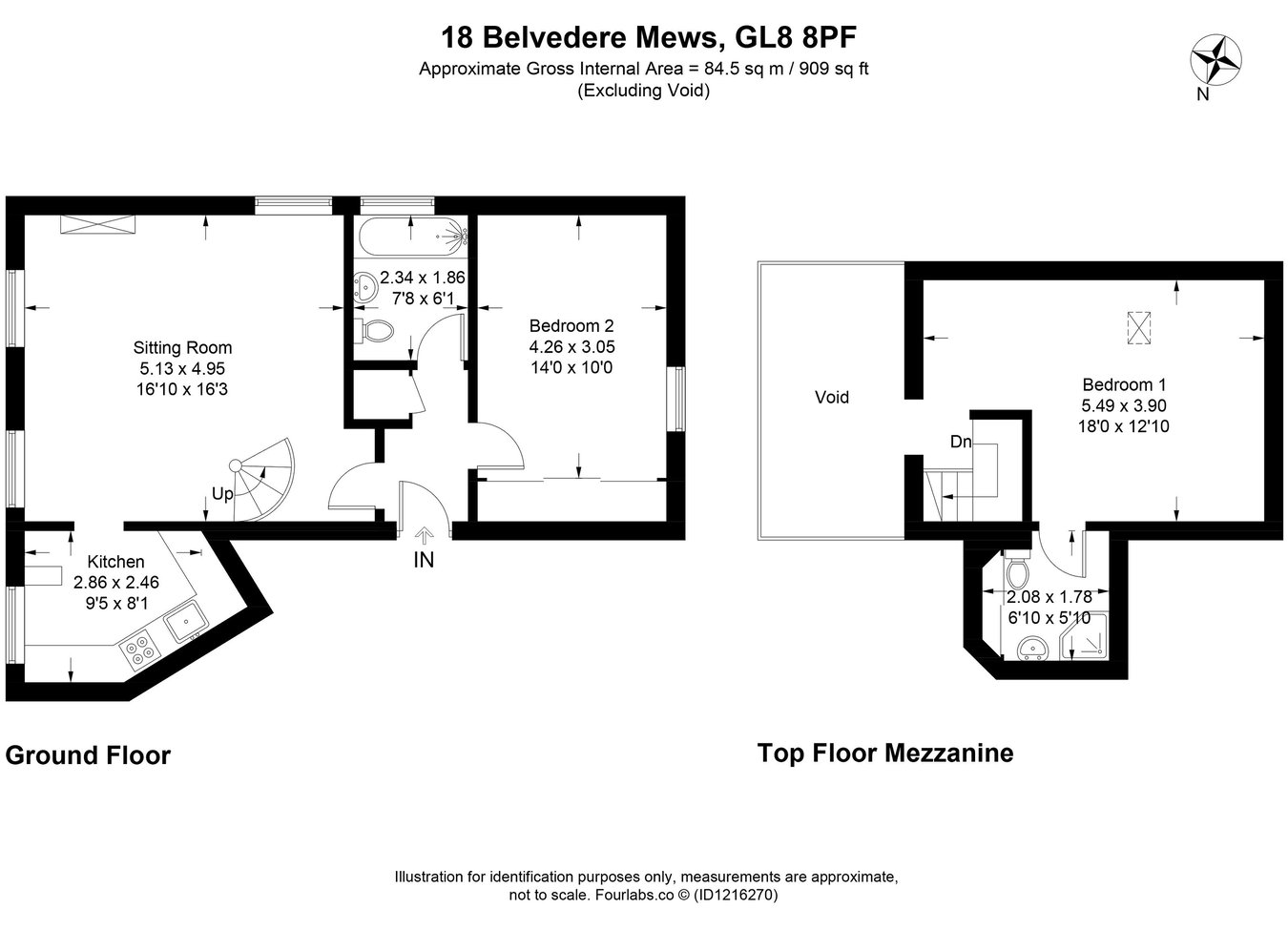 Belvedere House, Belvedere Mews, Stroud floorplan