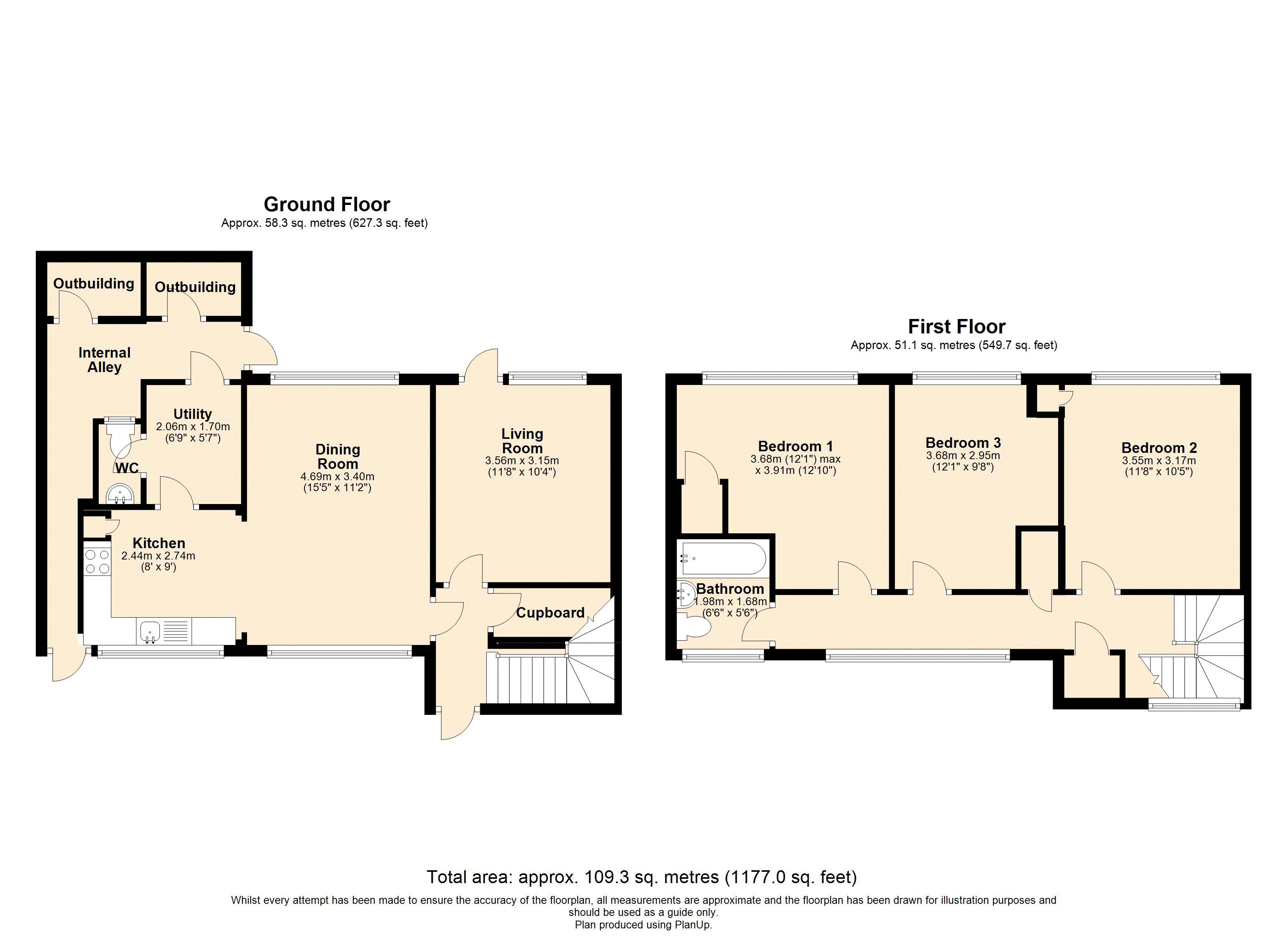 3 Bedrooms Terraced house for sale in Greenways, Eaton Bray, Bedfordshire LU6