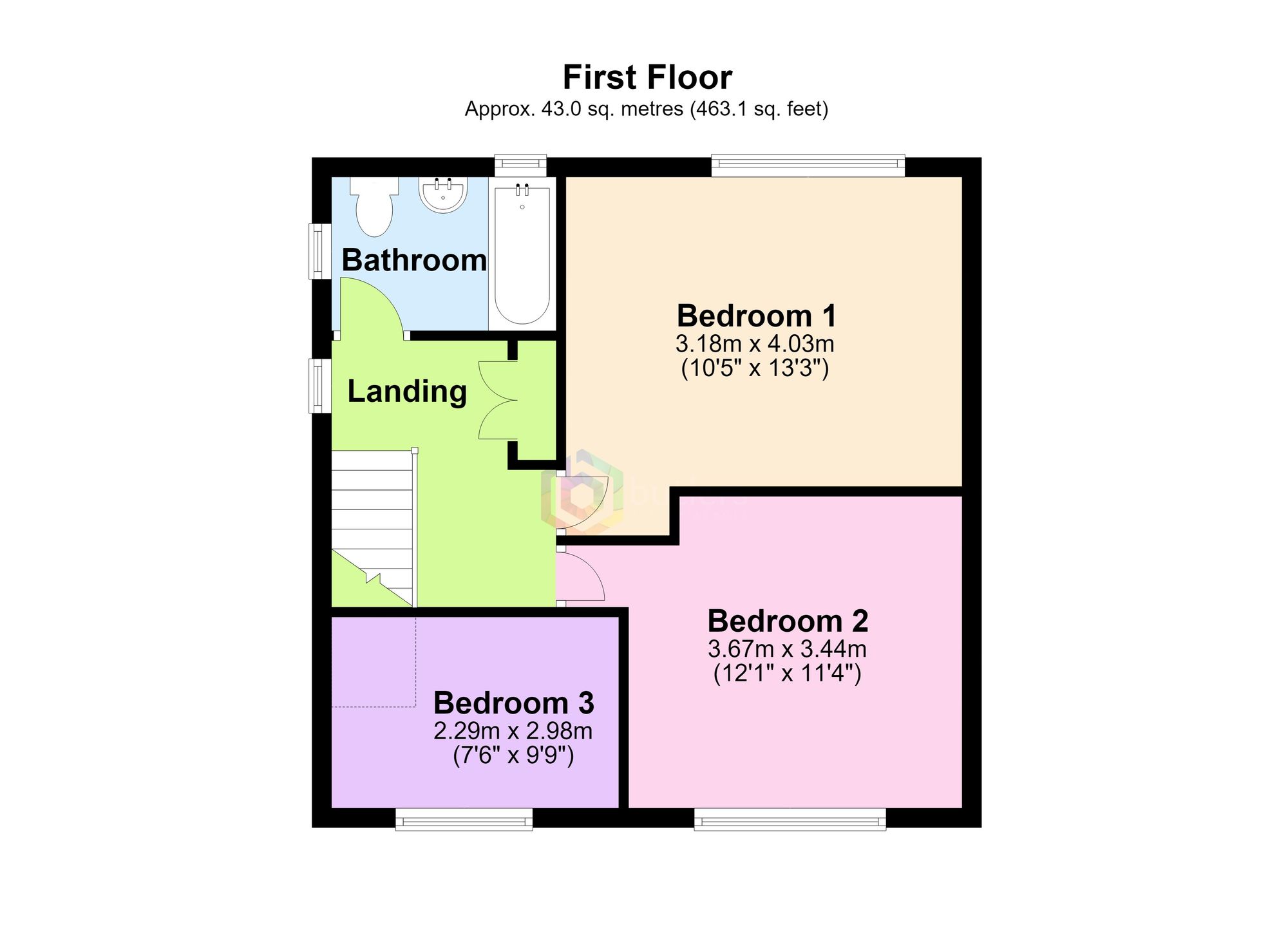23 Ash Grove, Chesterfield floorplan