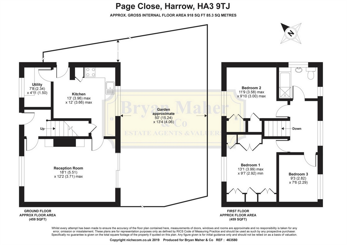 3 Bedrooms Semi-detached house for sale in Page Close, Harrow HA3