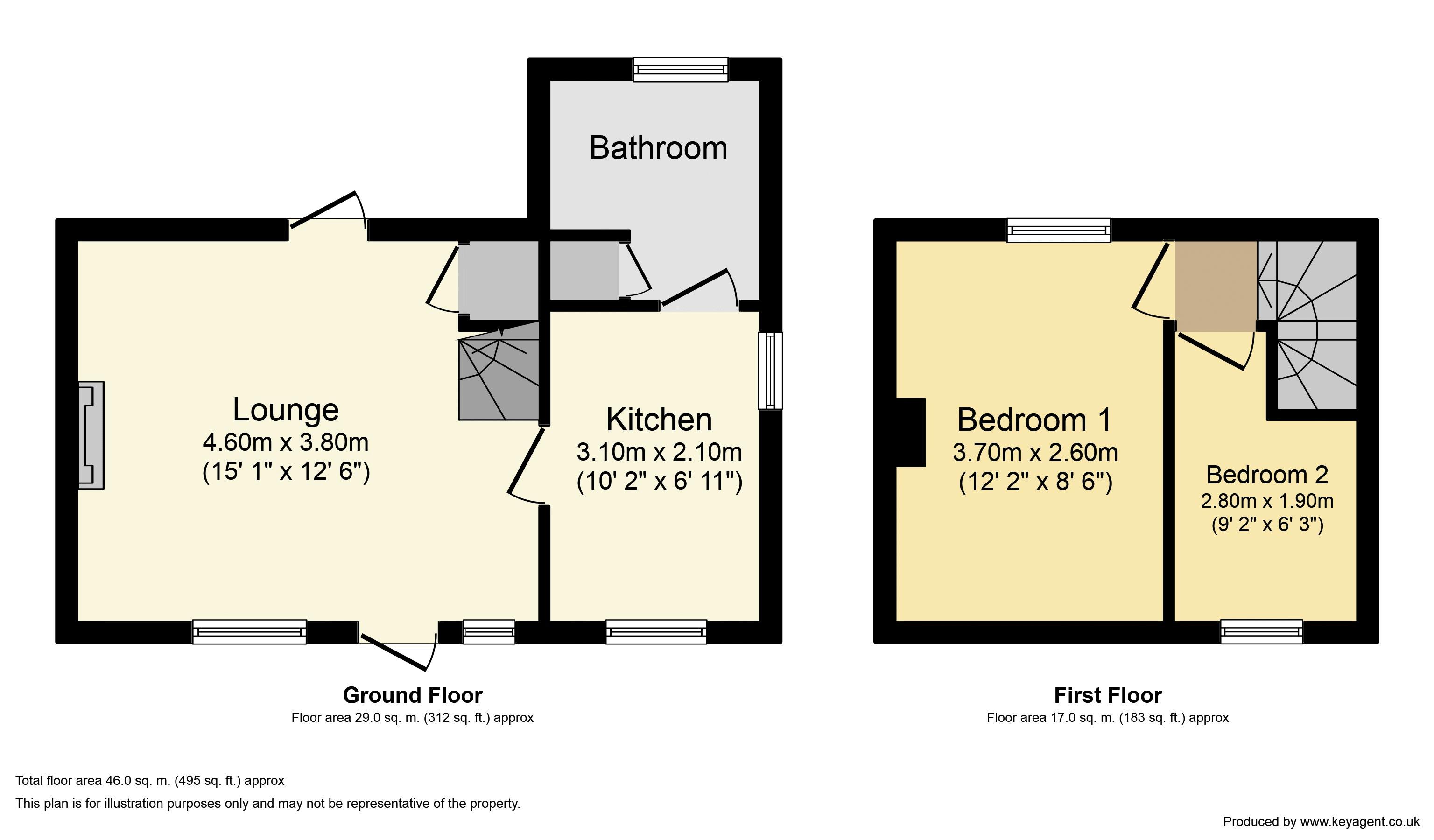 2 Bedrooms Terraced house for sale in Mallows Yard, Bozeat, Wellingborough NN29