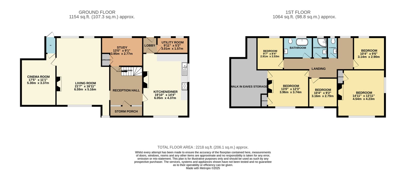 Down Cottage, Collington Lane East, Bexhill-on-Sea floorplan
