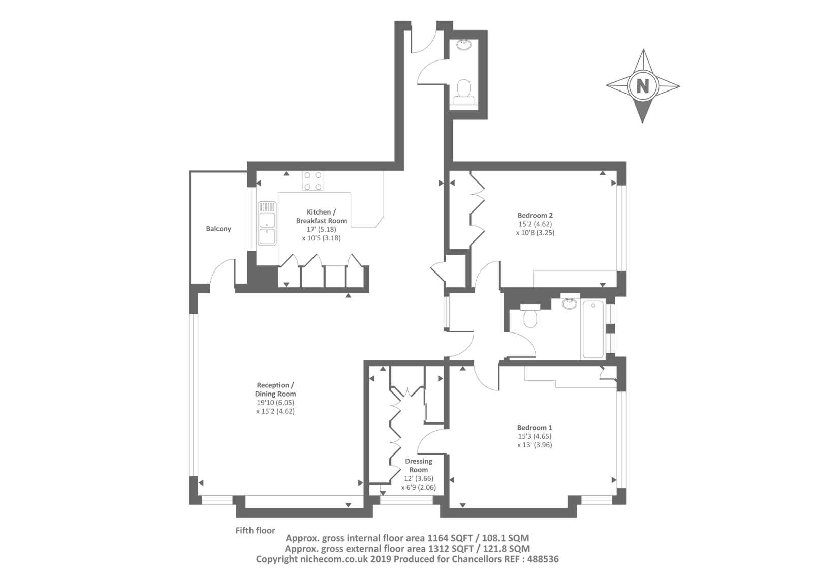 2 Bedrooms Flat to rent in Finchley Road, London NW8,