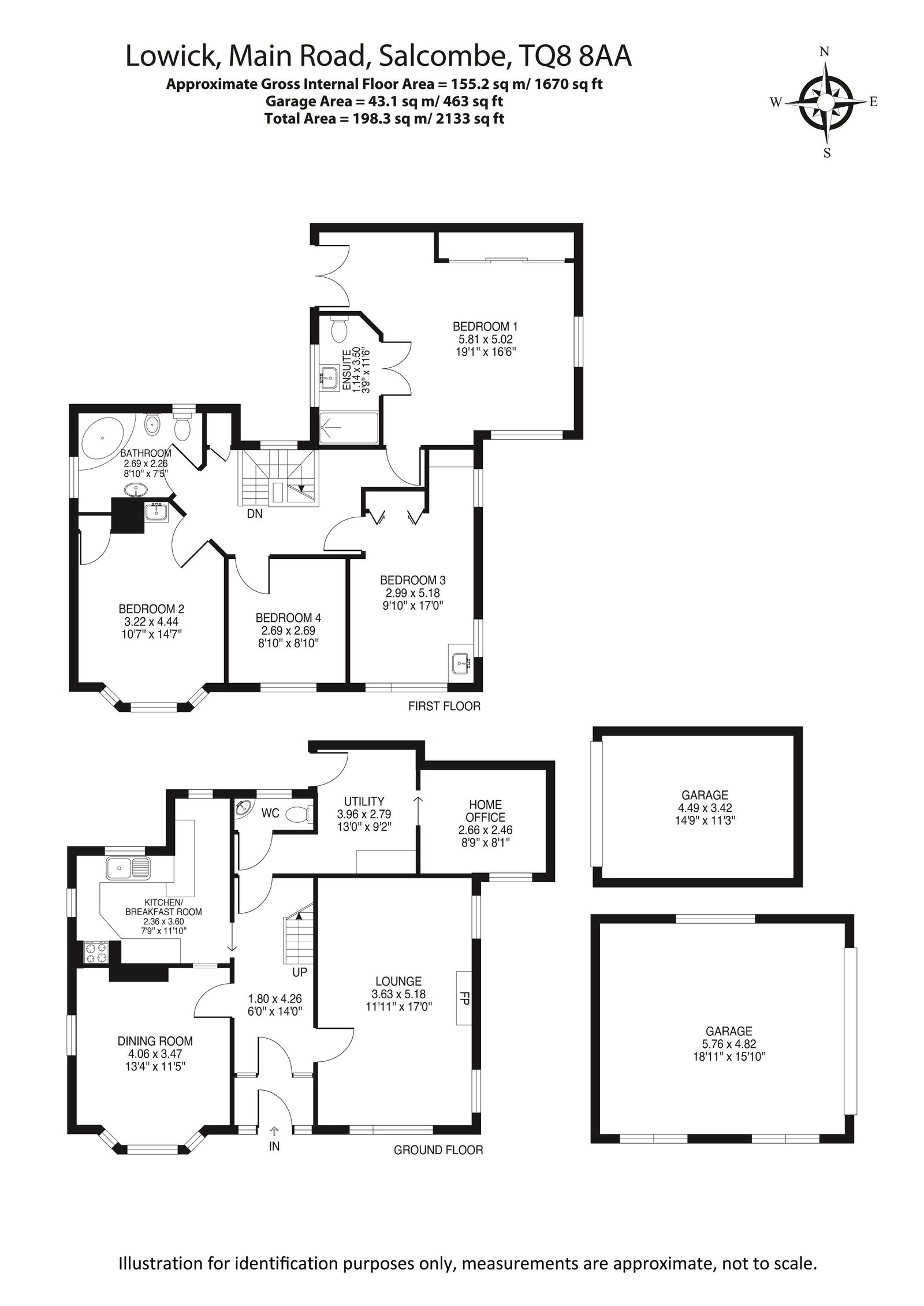 Lowick, Fortescue Road, Salcombe floorplan