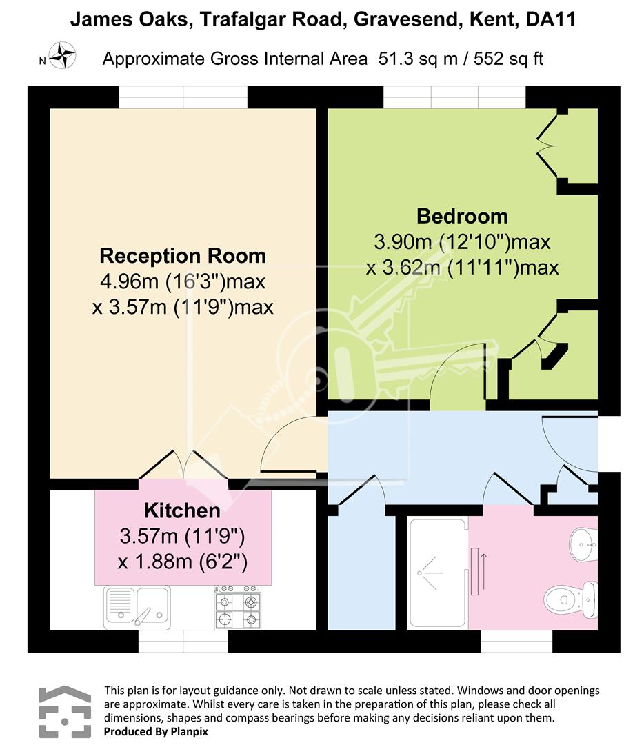 38 St James Oaks, Trafalgar Road, Gravesend floorplan