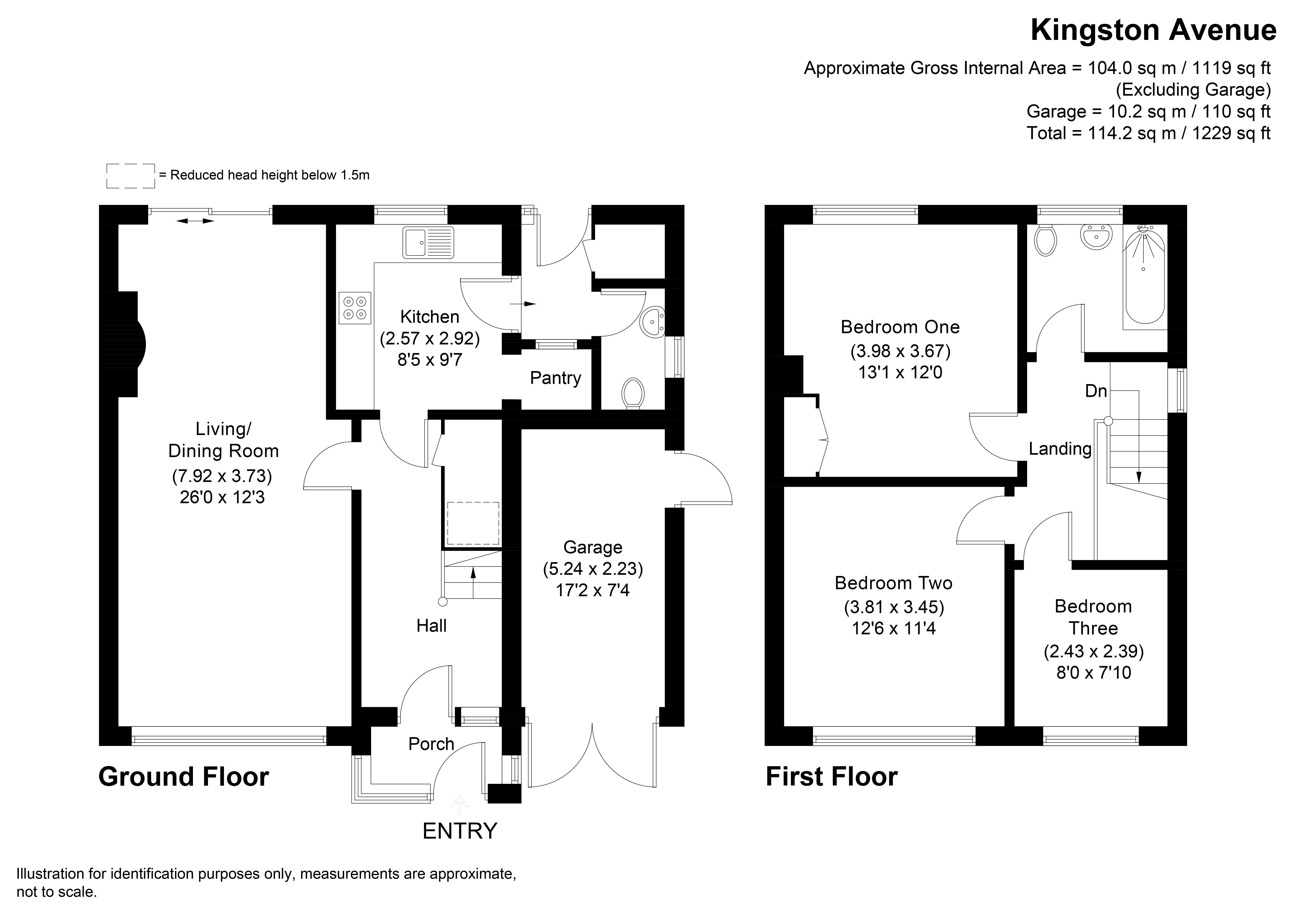 27, Kingston Avenue, Worcester floorplan