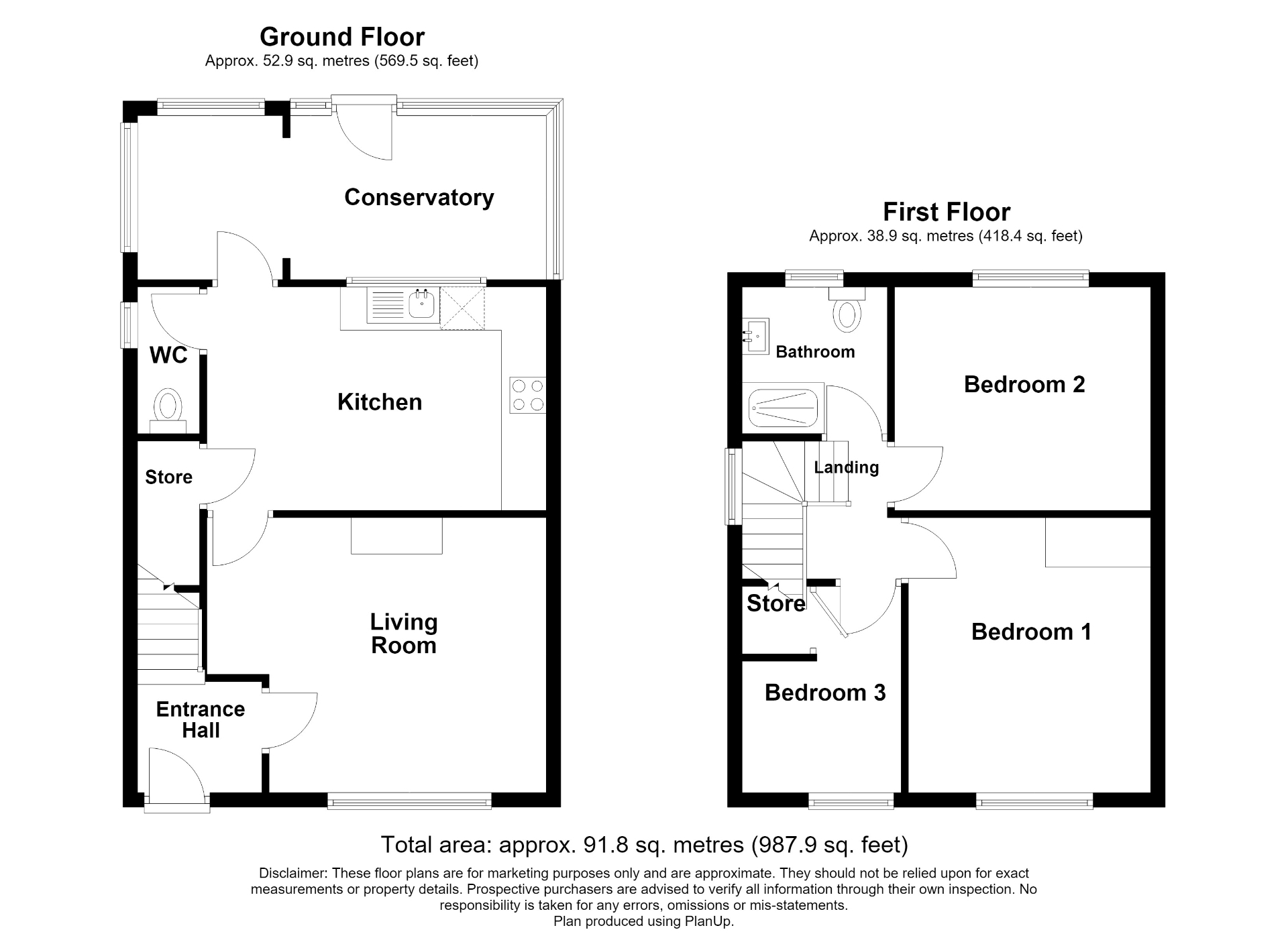 54, Victoria Road, Nottingham floorplan