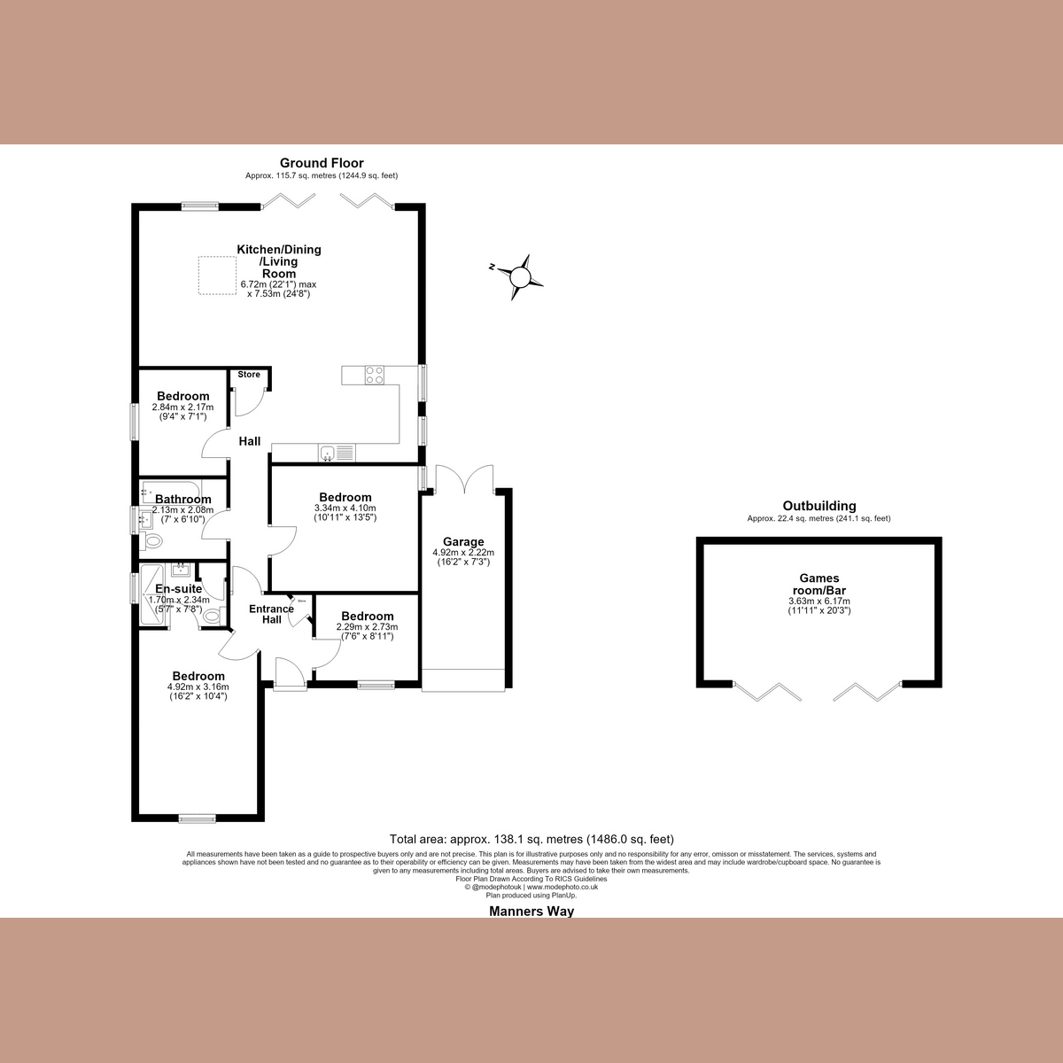 60, Manners Way, Southend-on-Sea floorplan