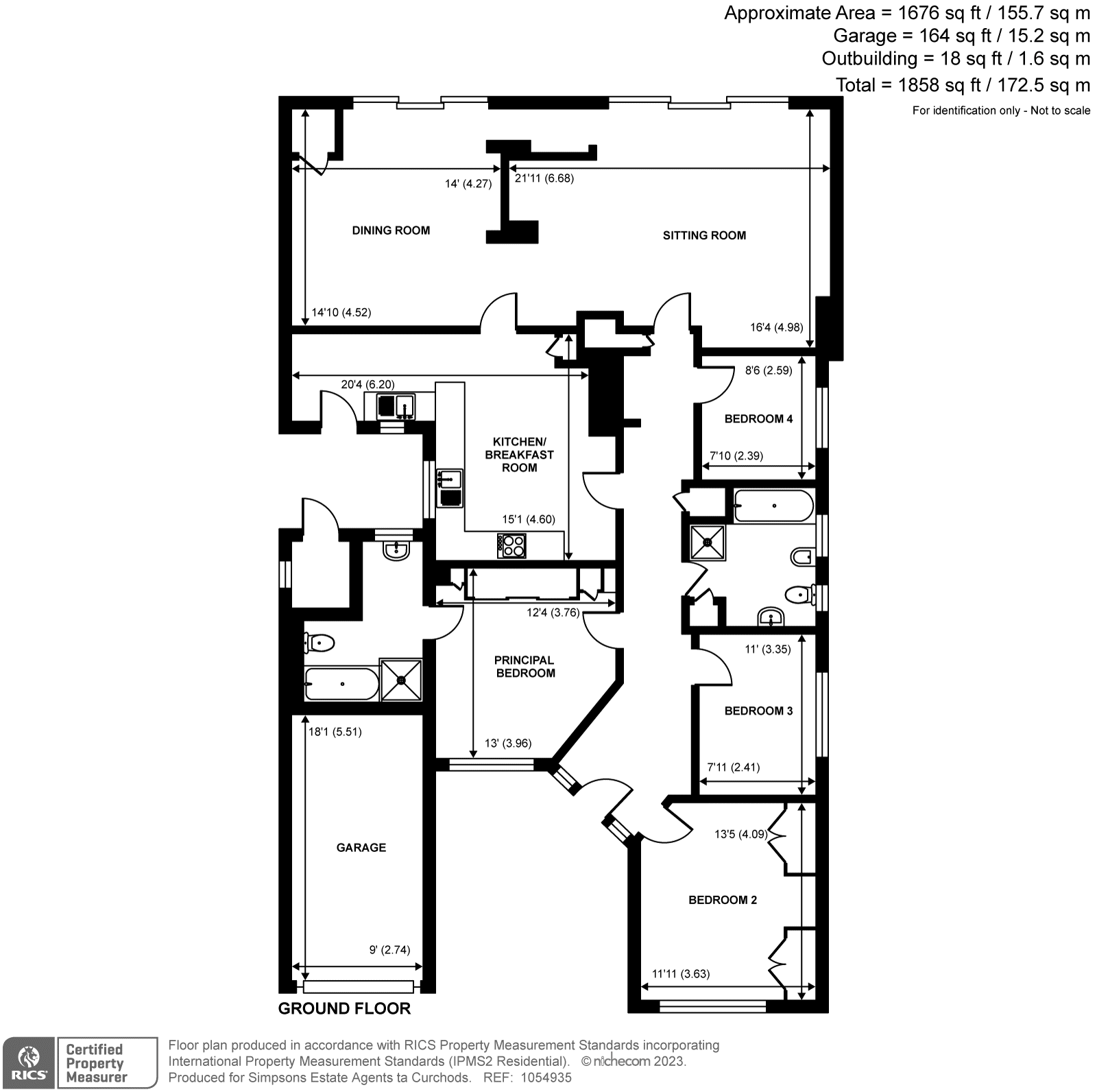 Foxholes, Weybridge KT13, 4 bedroom bungalow for sale 66564039