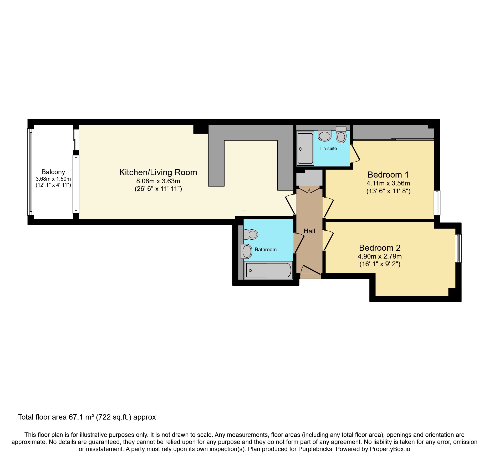 Flat 53/Spenlow Apartments, Wenlock Road, London floorplan