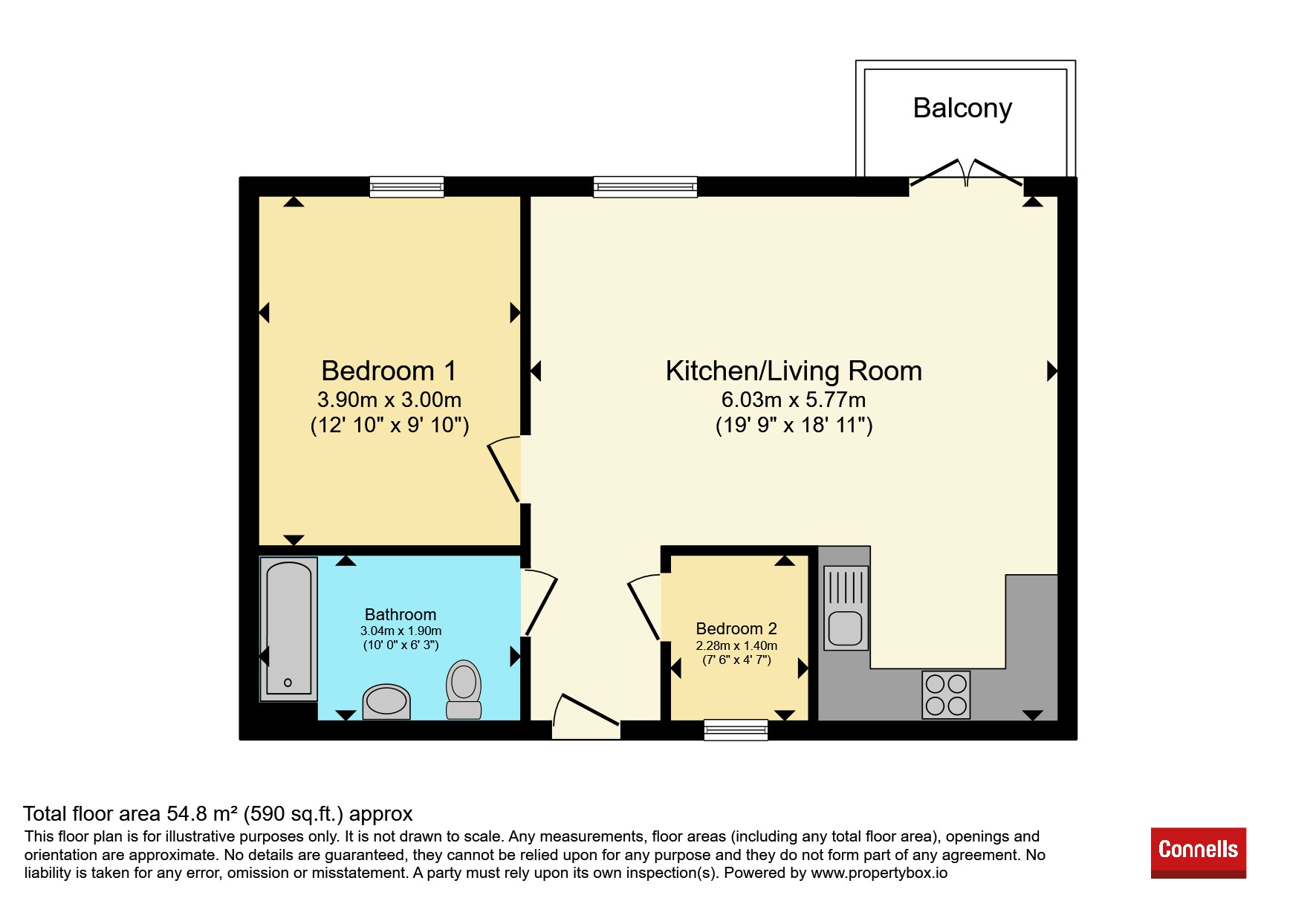 1 Bed, Fennel House, Merryweather Avenue, Bristol floorplan
