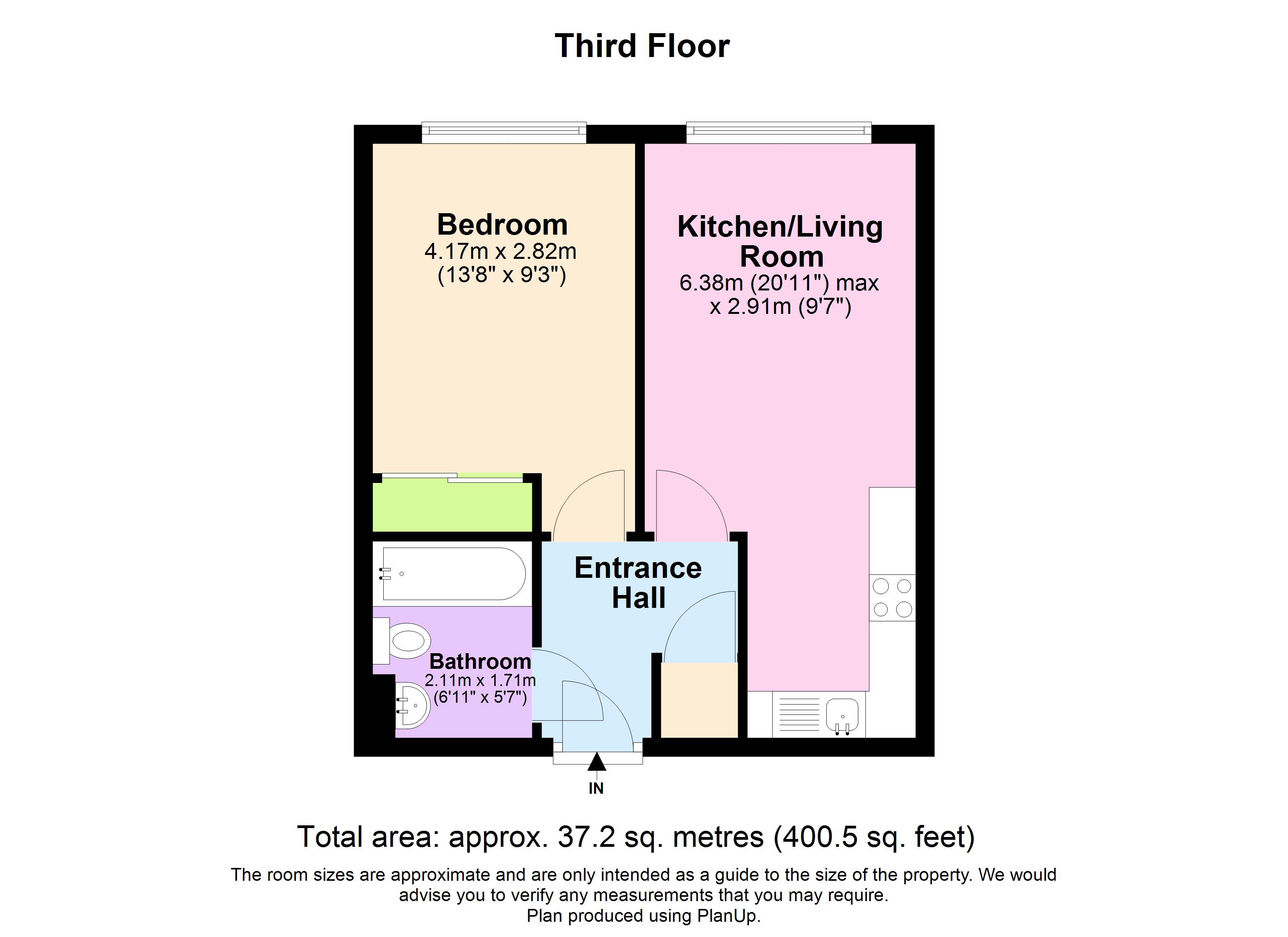 Flat 72, Block 2, The Hicking Building, Queens Road, Nottingham floorplan