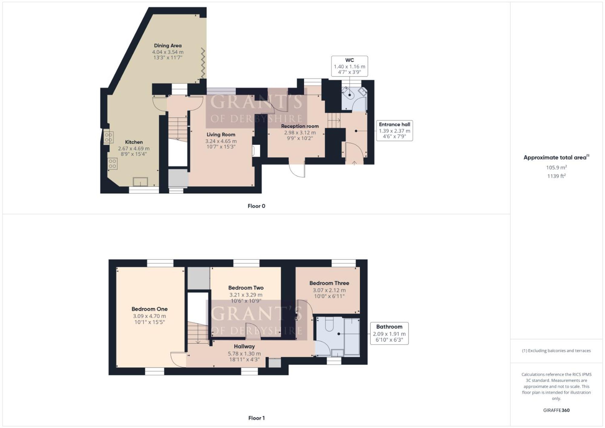 Honeysuckle Cottage Allen Lane, Belper floorplan